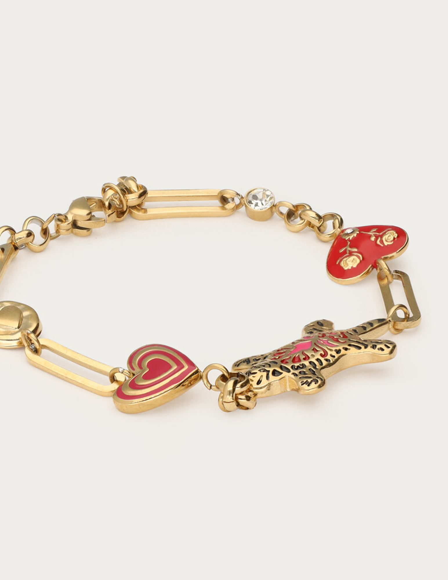 My Jewellery Mystic armband met luipaard MJ14272 Goud