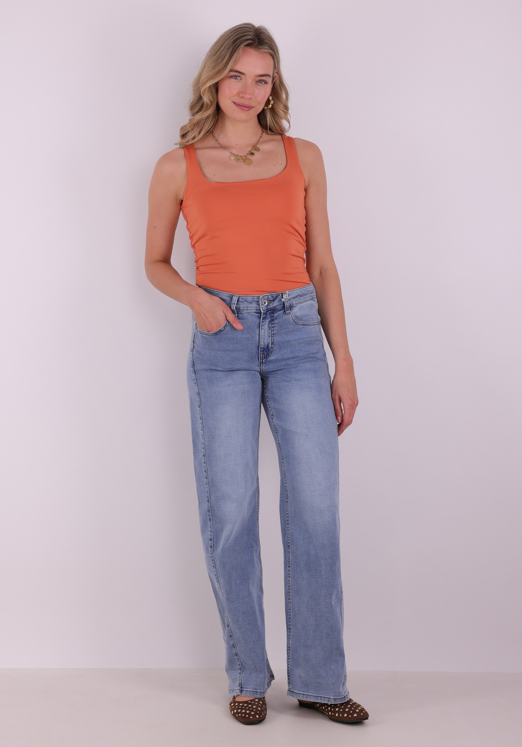 Vero moda Top Million reversible 10305800 Oranje