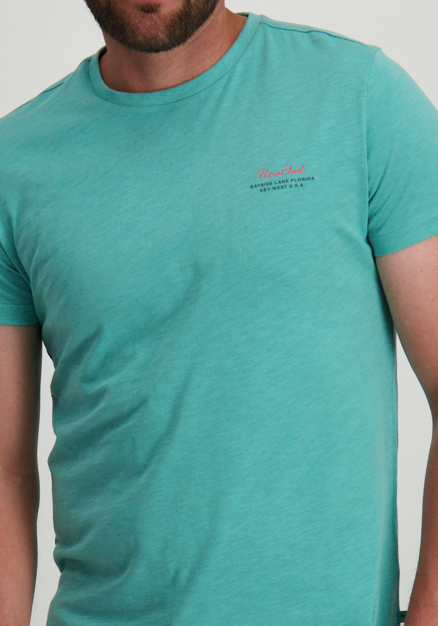 Petrol T-shirt M-1050-TSR647 Turquoise
