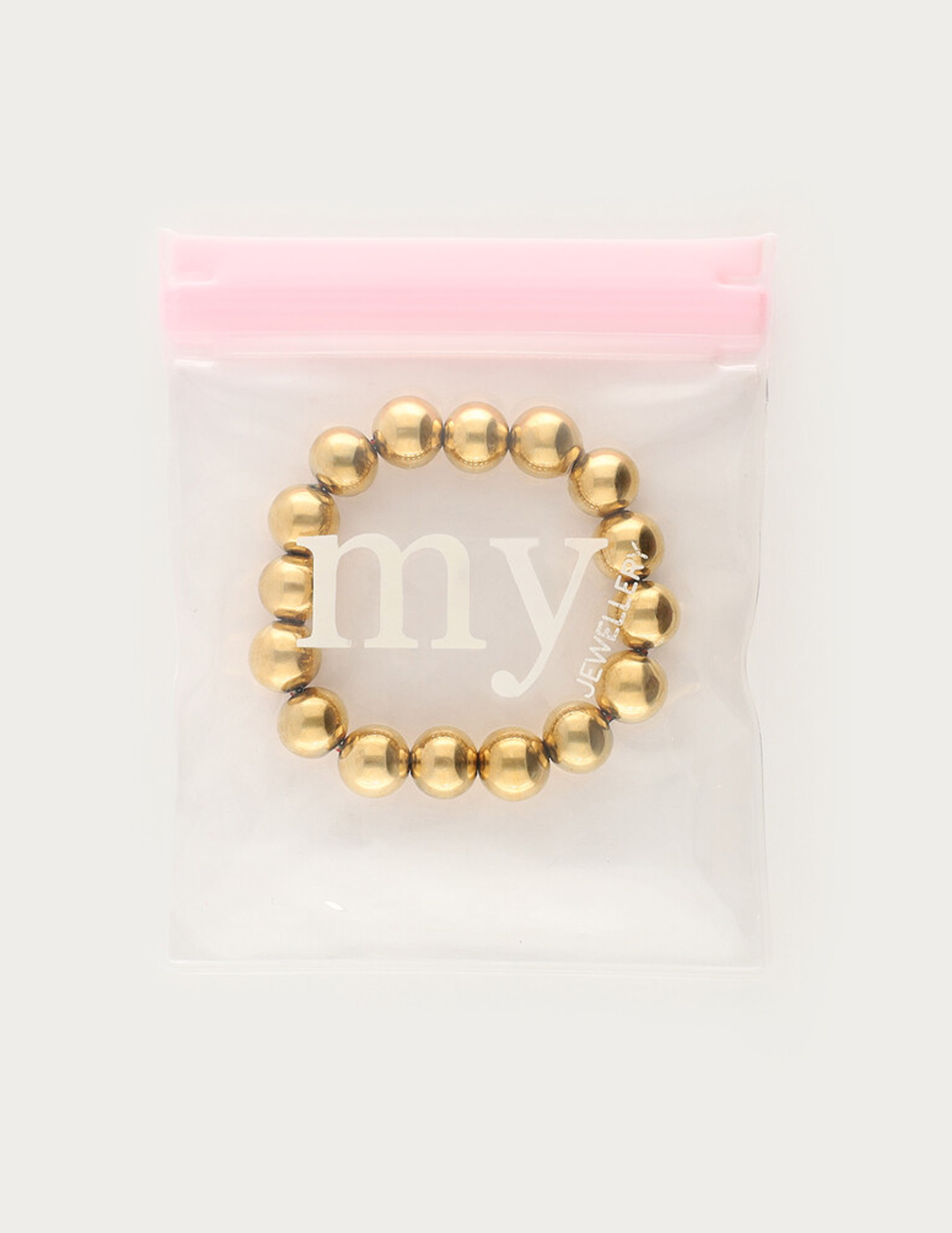 My Jewellery Armband chunky kralen MJ14712 Goud