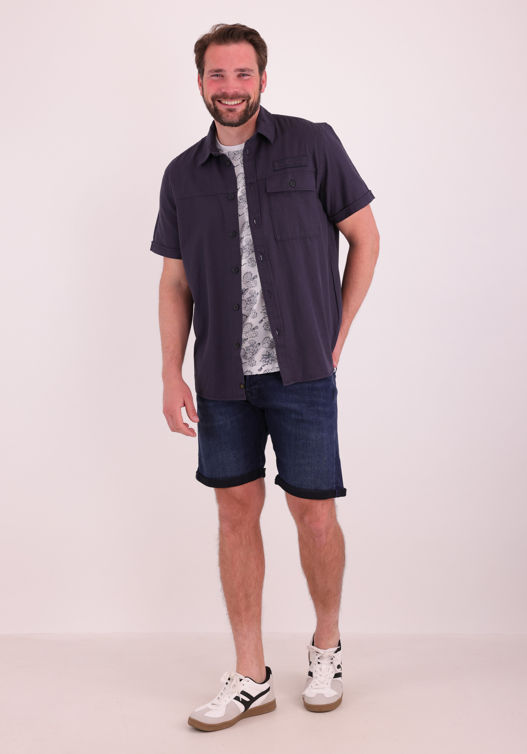 Petrol T-shirt M-1060-TSR264 Wit