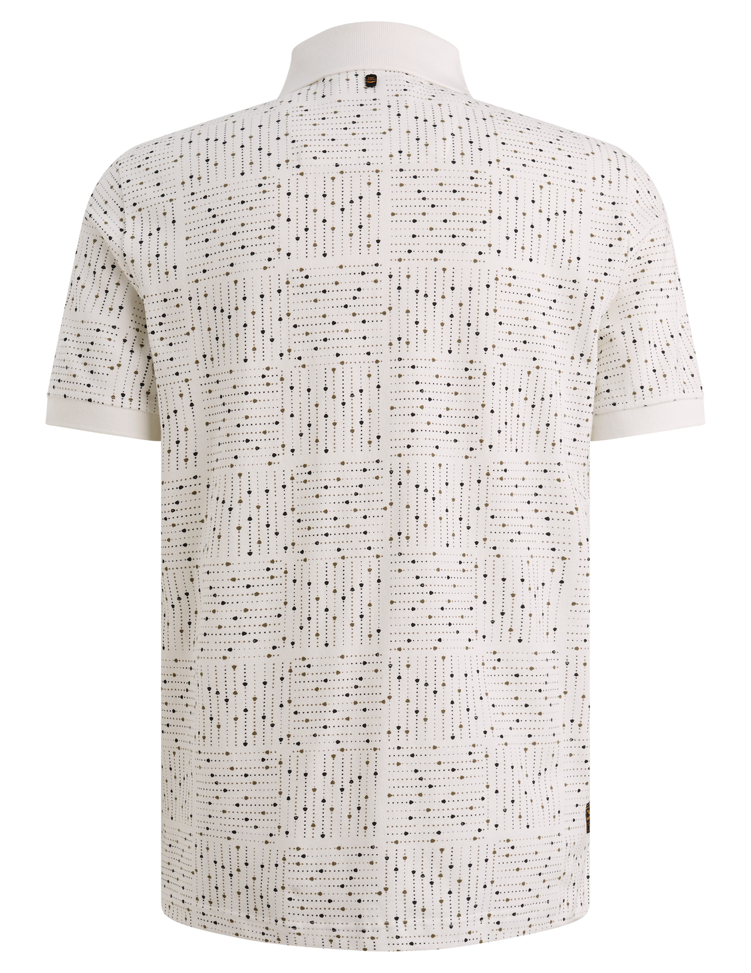 PME Legend Polo all-over print PPSS2605859 Wit