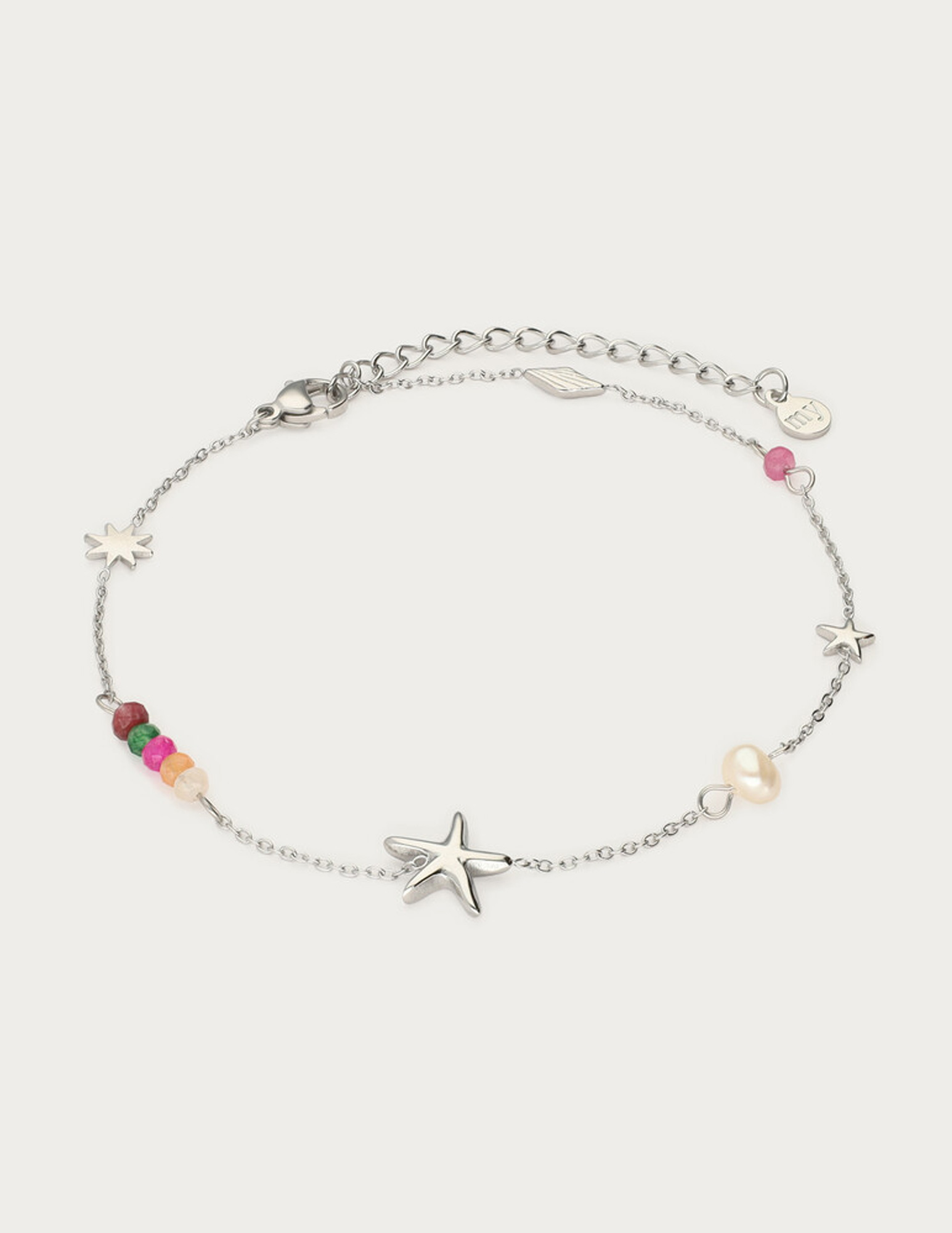 My Jewellery Enkelbandje zoetwaterparel ocean kralen MJ12913 Zilver