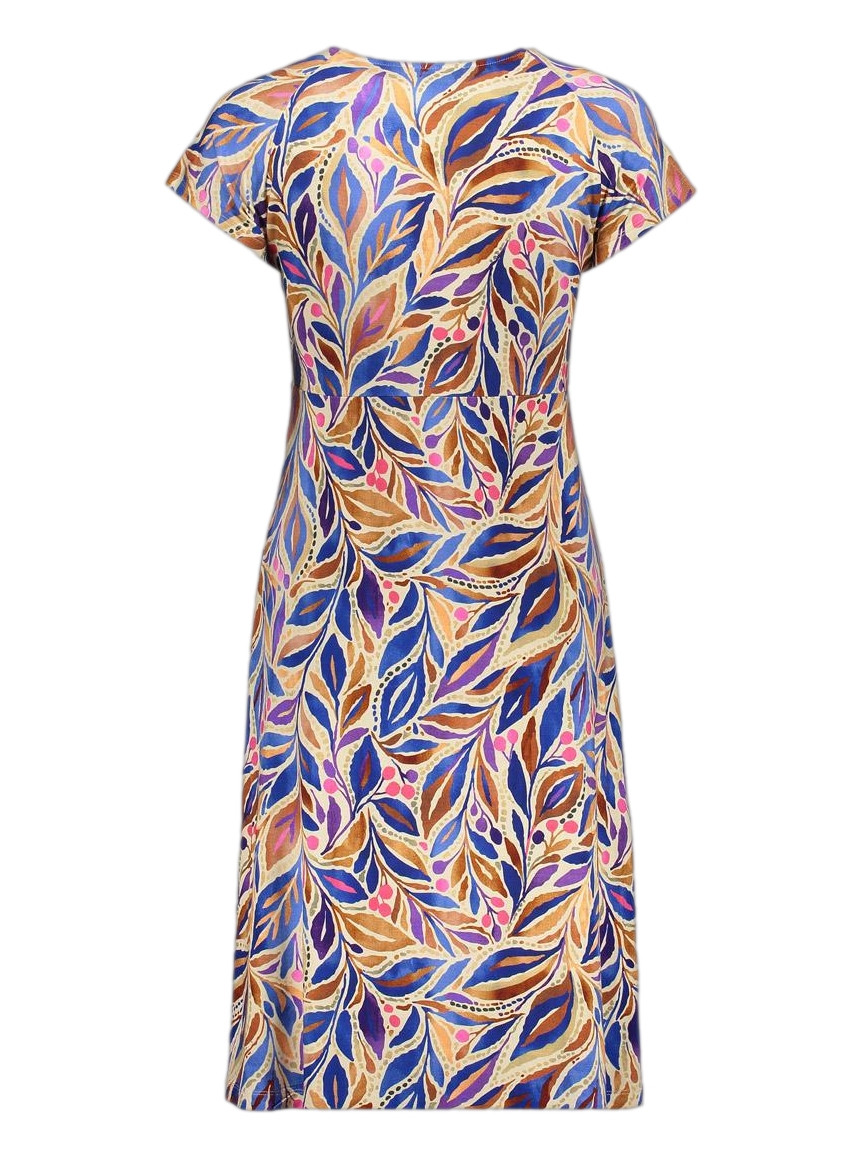 Geisha Jurk all-over print 67424-60 JUNE Kobalt