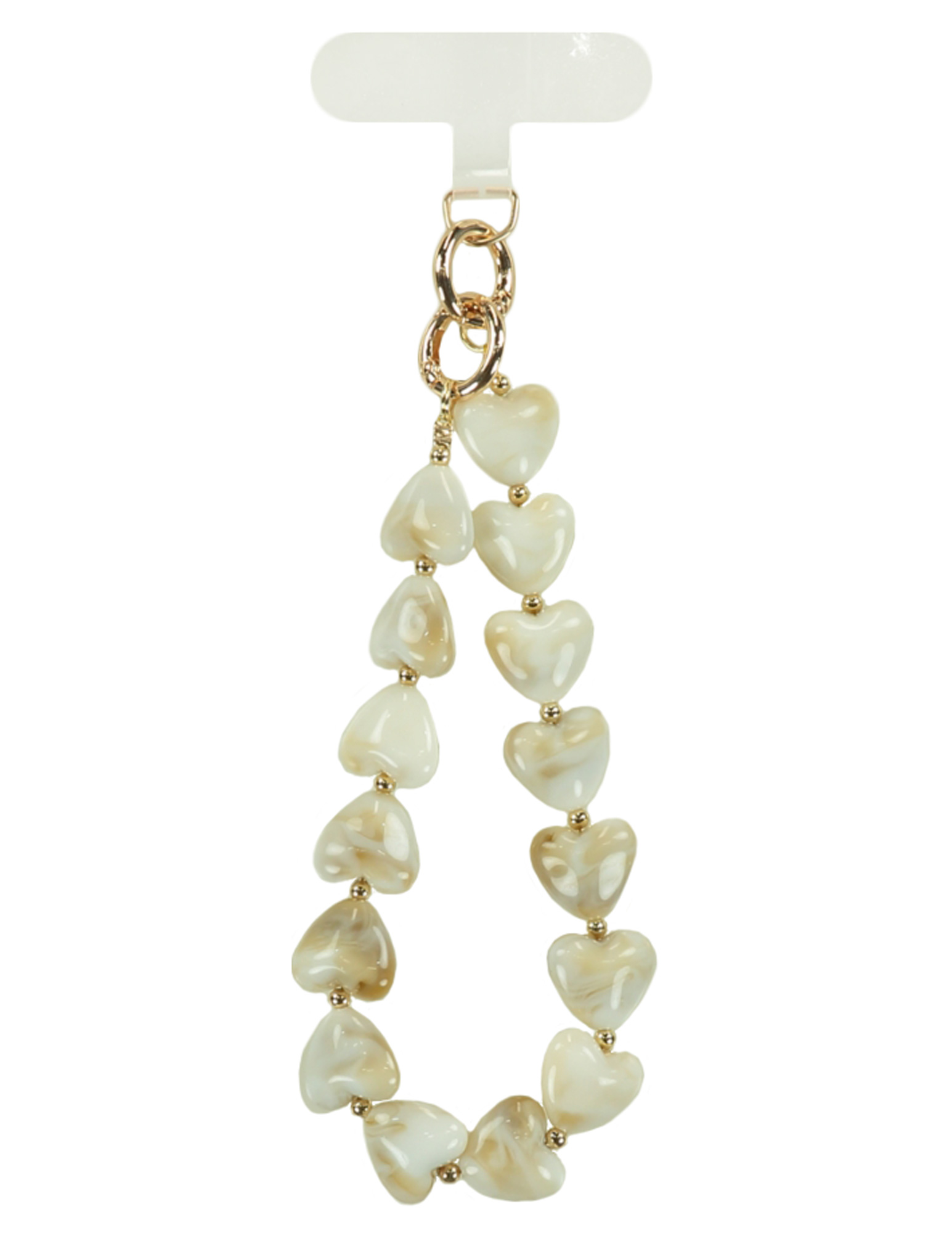 Be'Lieve Telefoonkoord Hearts 86120251029007 Ecru