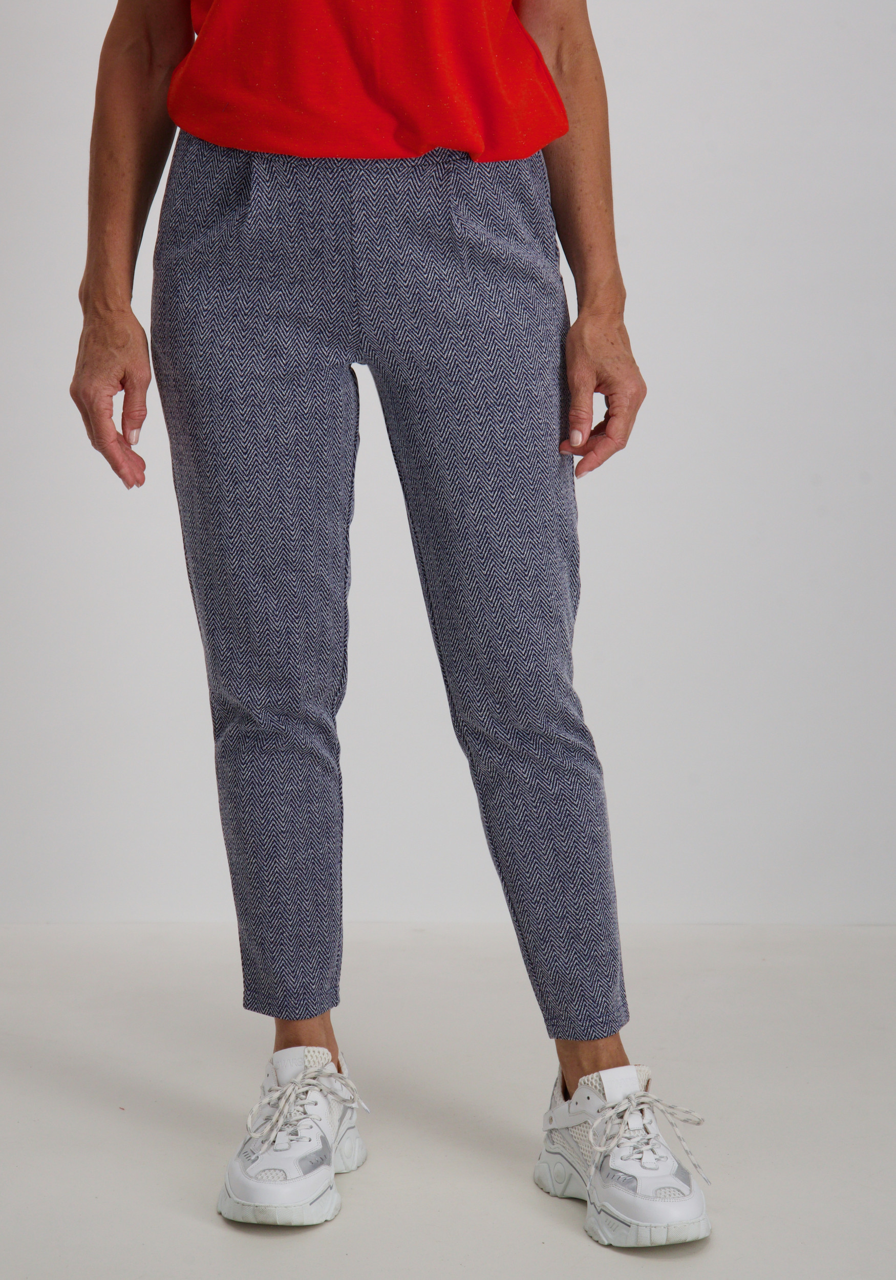 Ichi Broek Kate Jacquard 20121601 Blauw