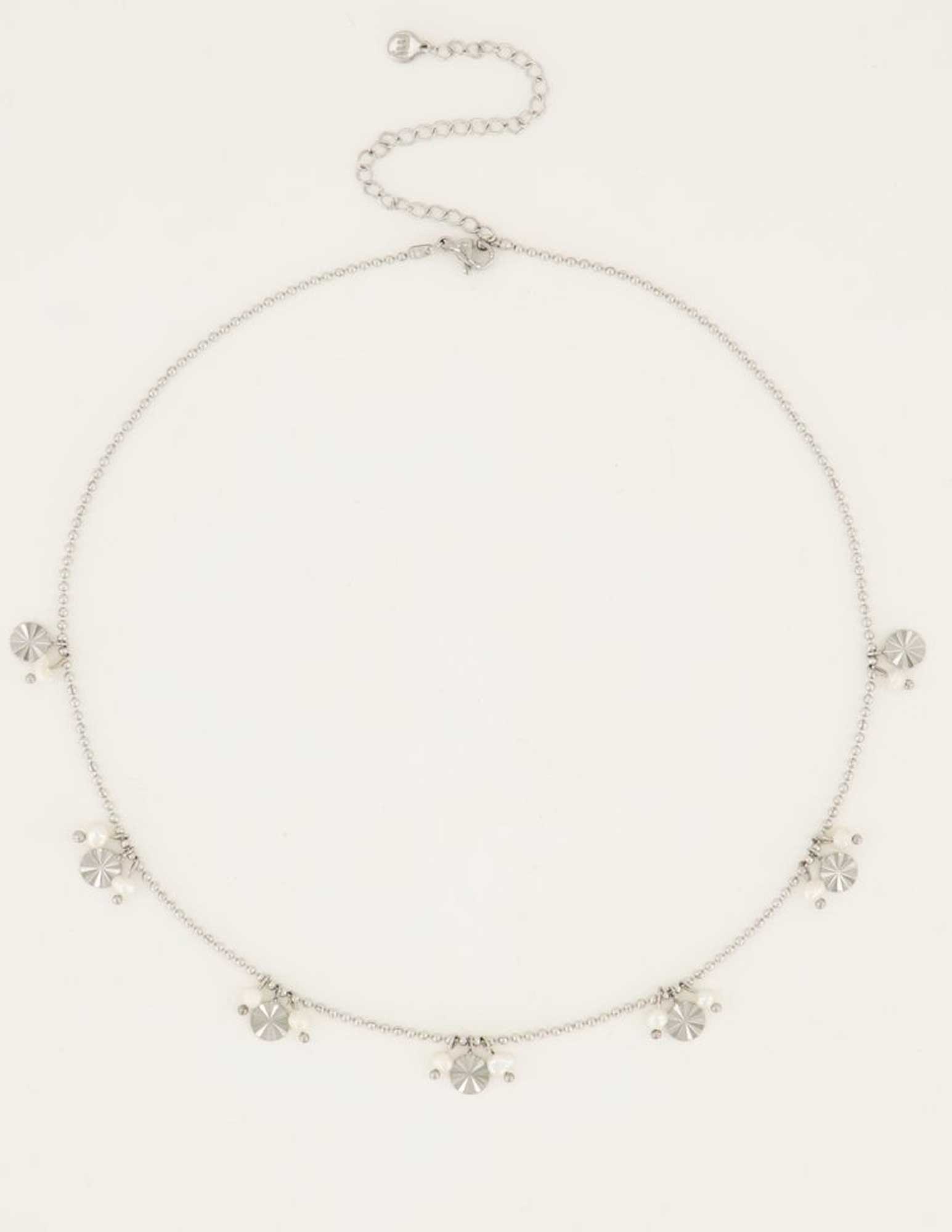 My Jewellery Ketting Shapes ketting met parels MJ05864 Zilver