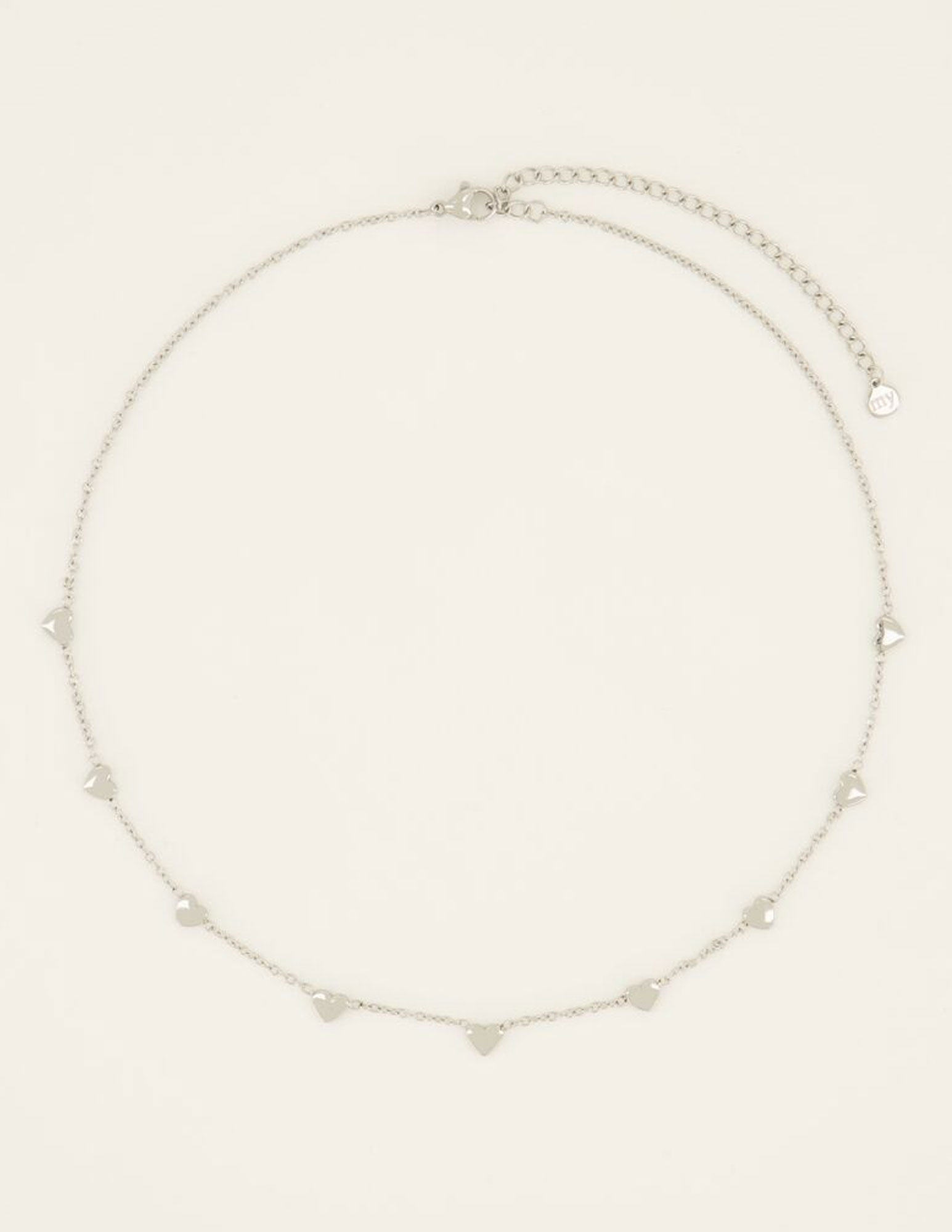 My Jewellery Ketting met hartjes MJ07639 Zilver
