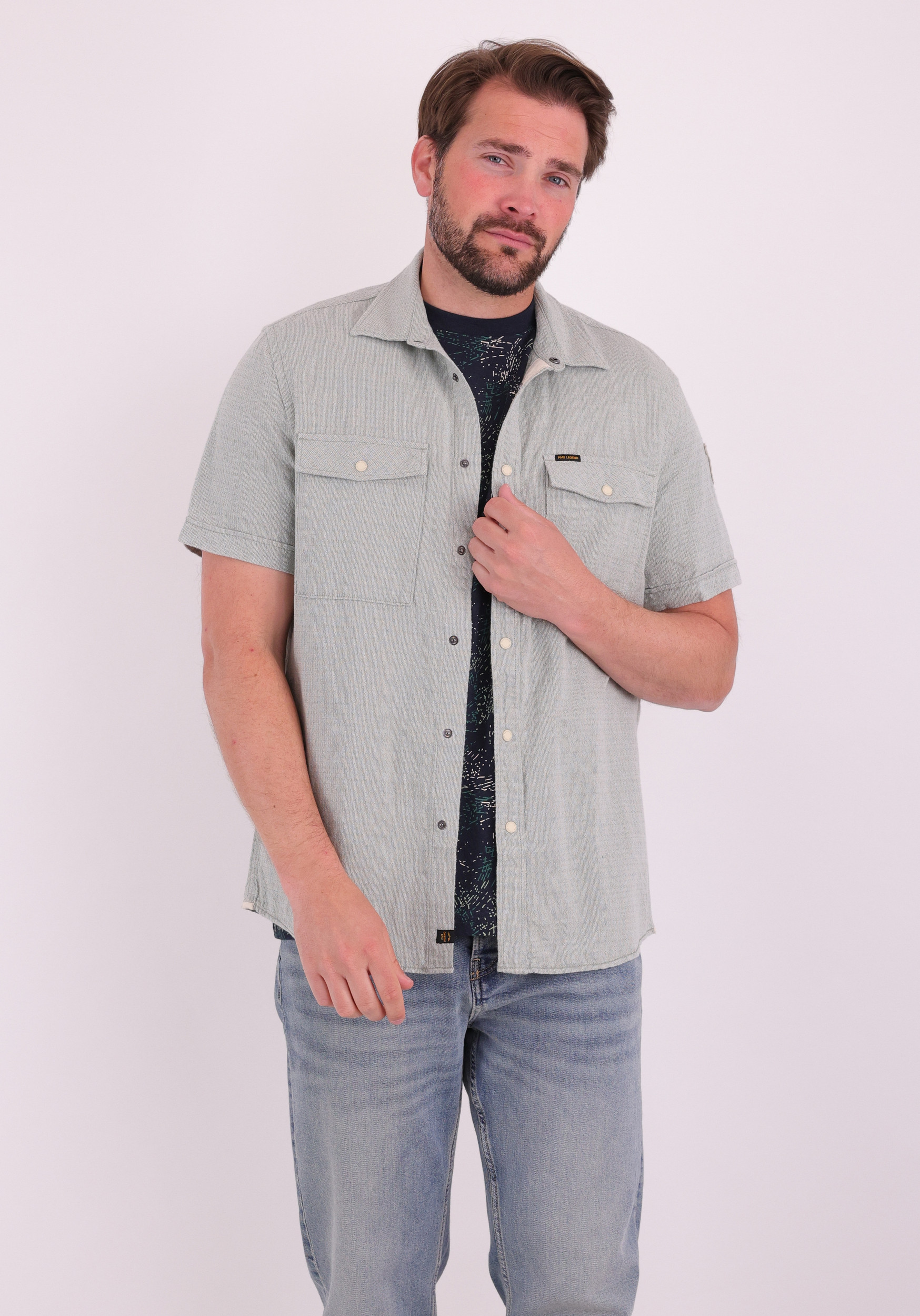 PME Legend Overhemd  PSIS2604214 Blauw