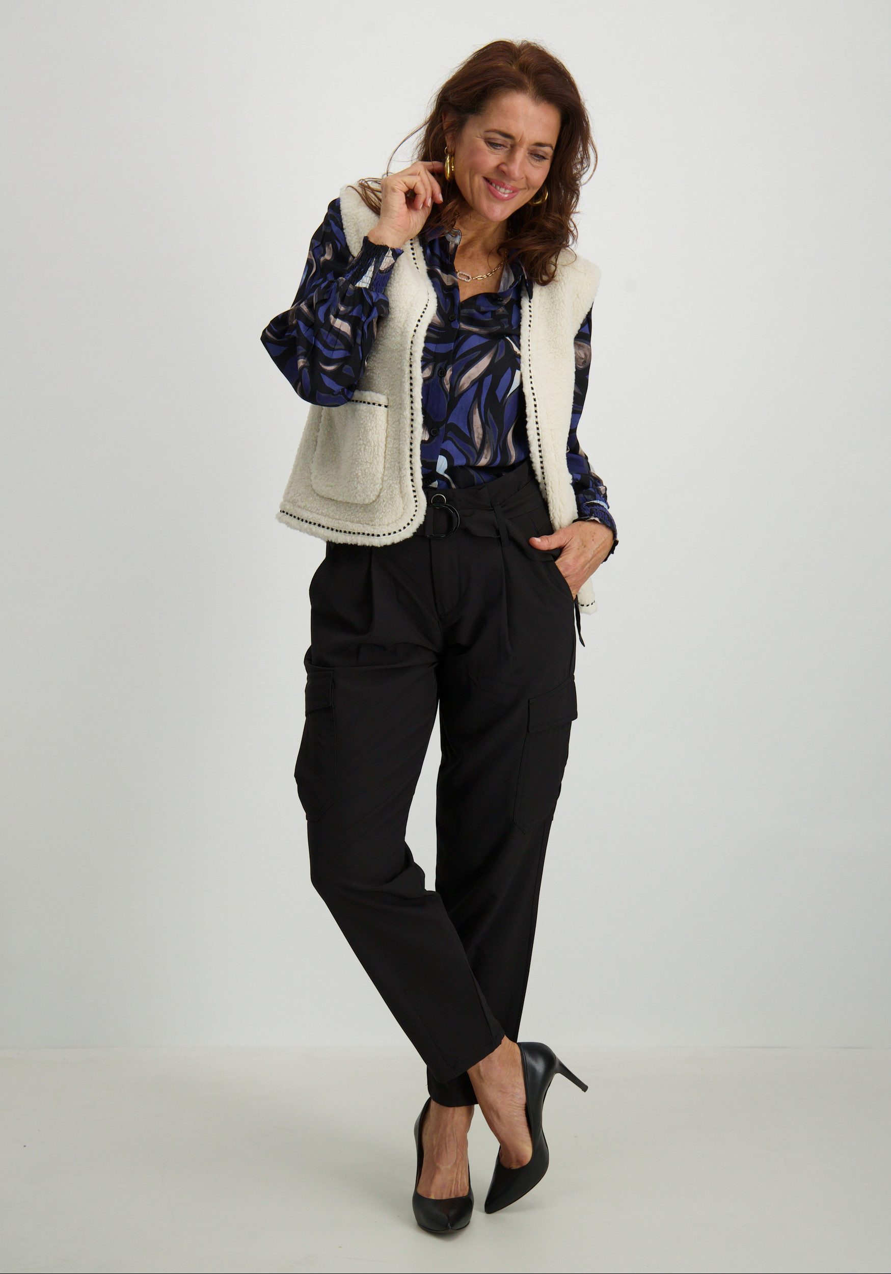 Para Mi Broek Carice cargo FW241.238317 Zwart