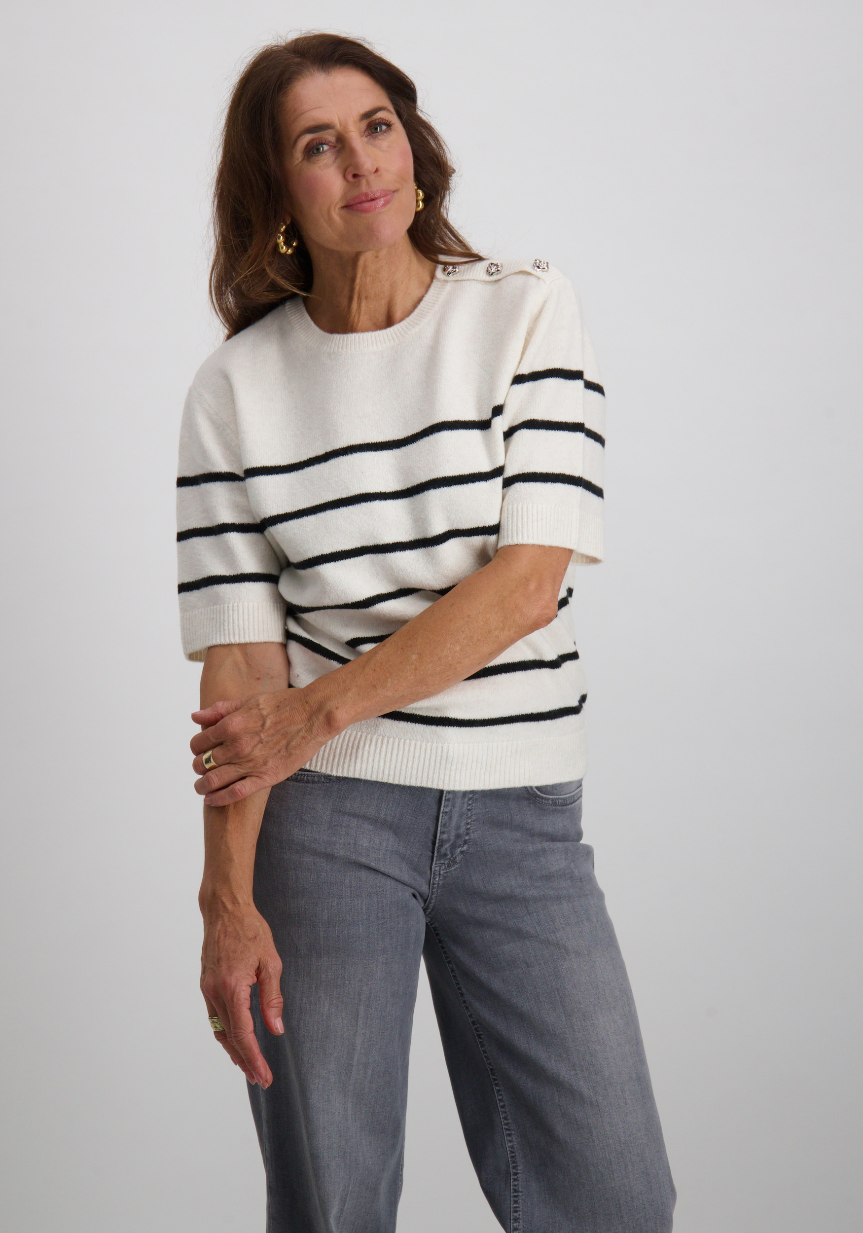 Tramontana Trui Y02-17-601 Zwart/Wit