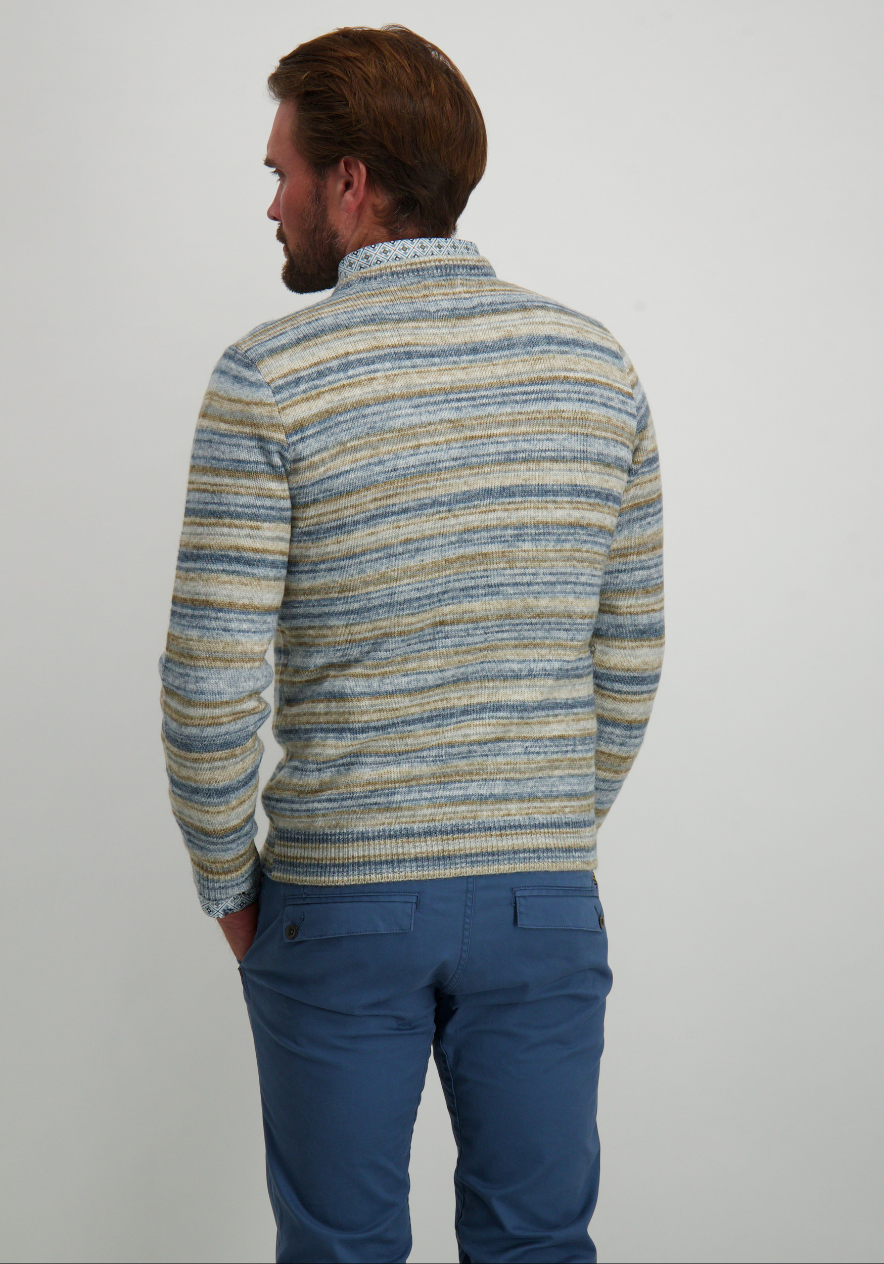 Petrol Trui M-3040-KWR271 Licht blauw