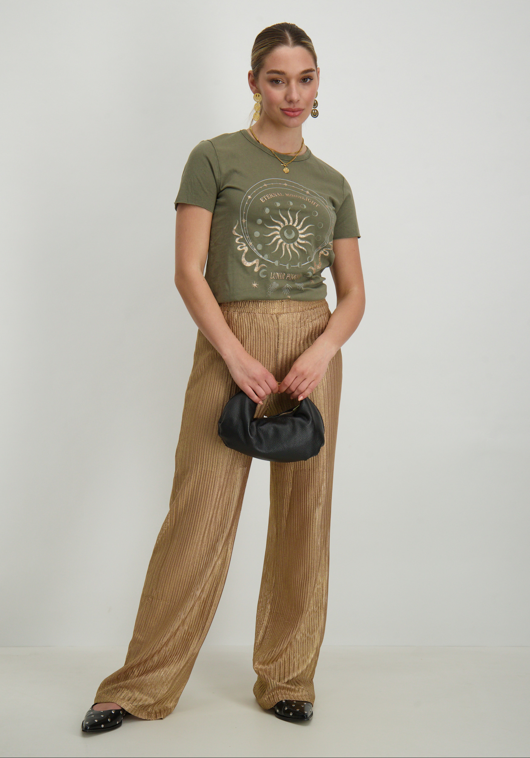 Only T-shirt Lucy 15215721 Leger Groen