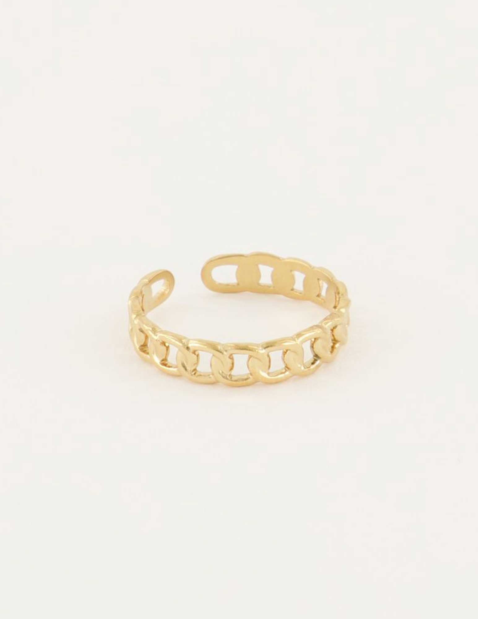My Jewellery Ring schakels MJ04894 Goud