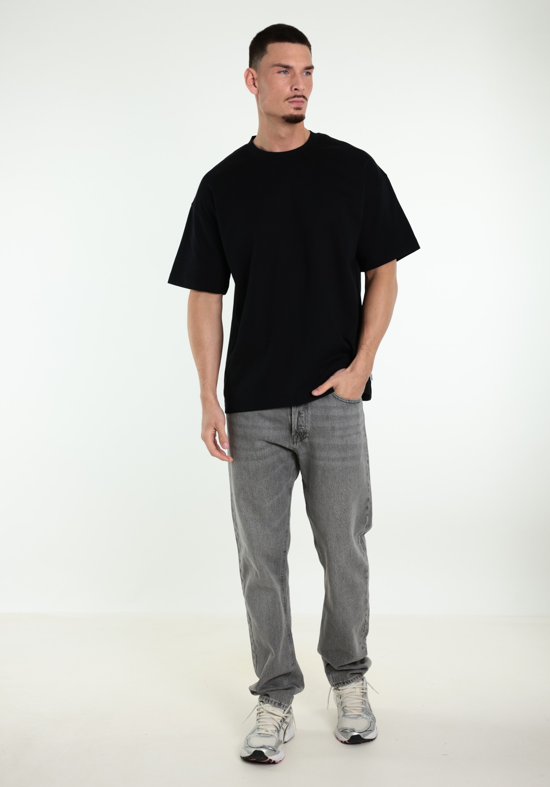 JACK & JONES T-shirt Barron 12298906 Zwart