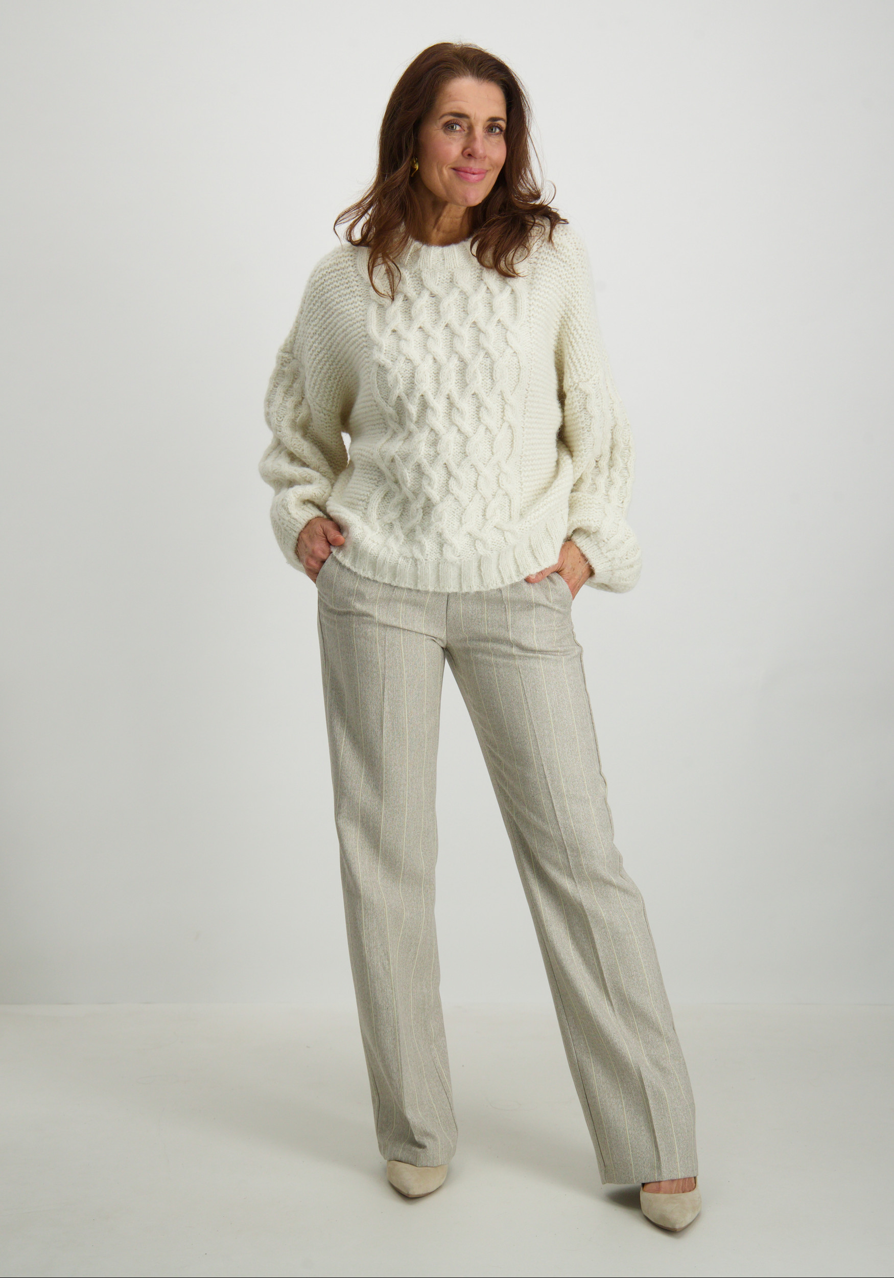 Vero moda Trui Newsvea 10314673 Ecru