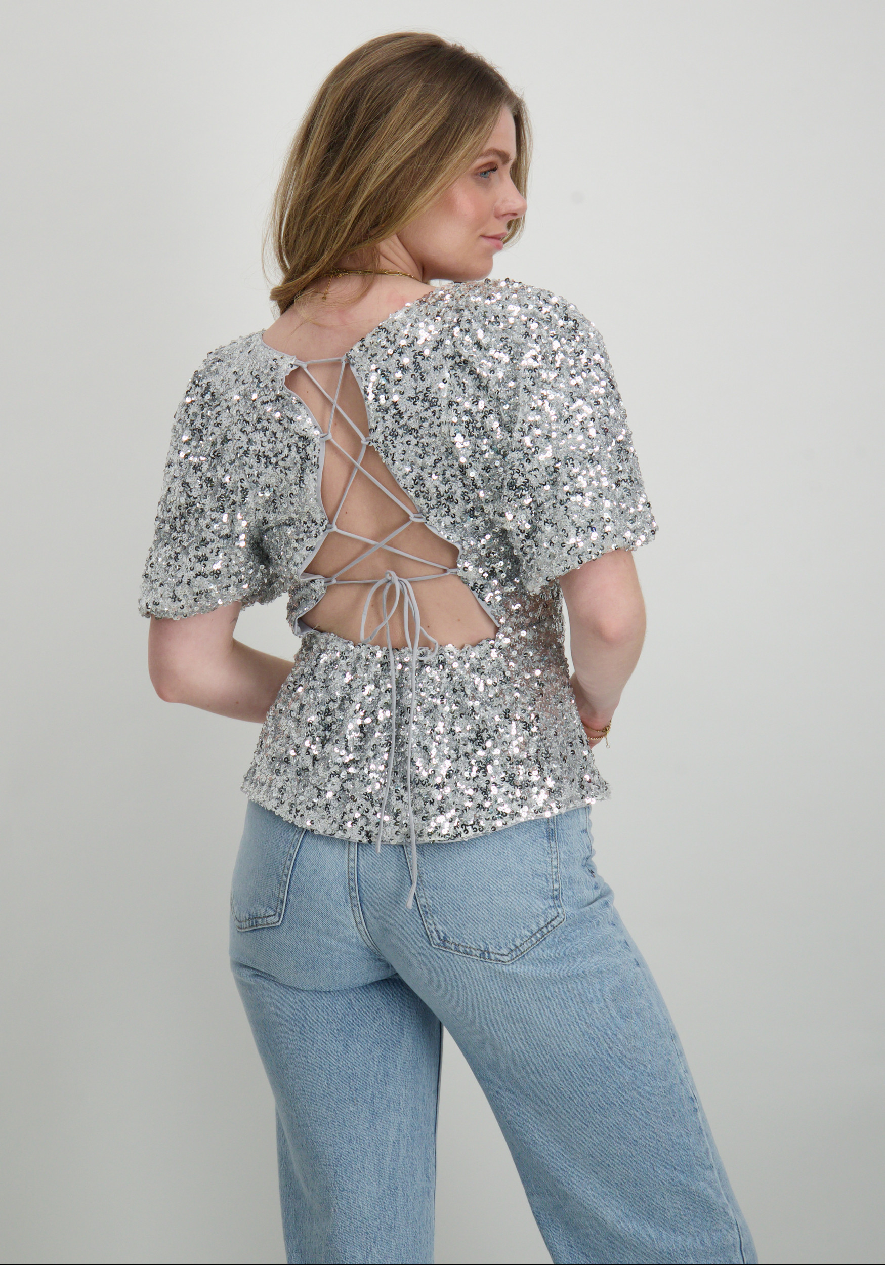 Harper & Yve Top Marsja DW24P603 Zilver