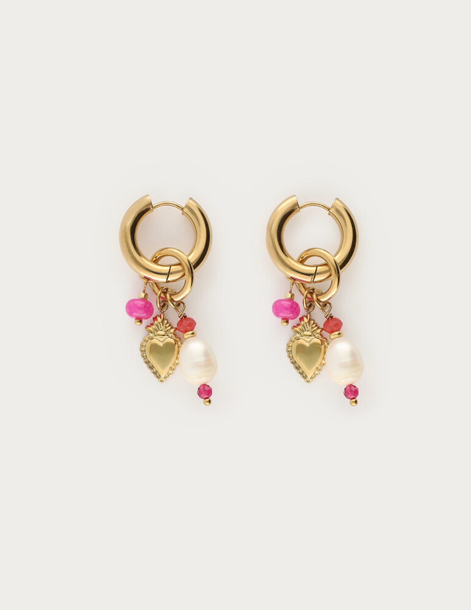 My Jewellery Fruits de Mer oorringen met parel MJ13164 Goud