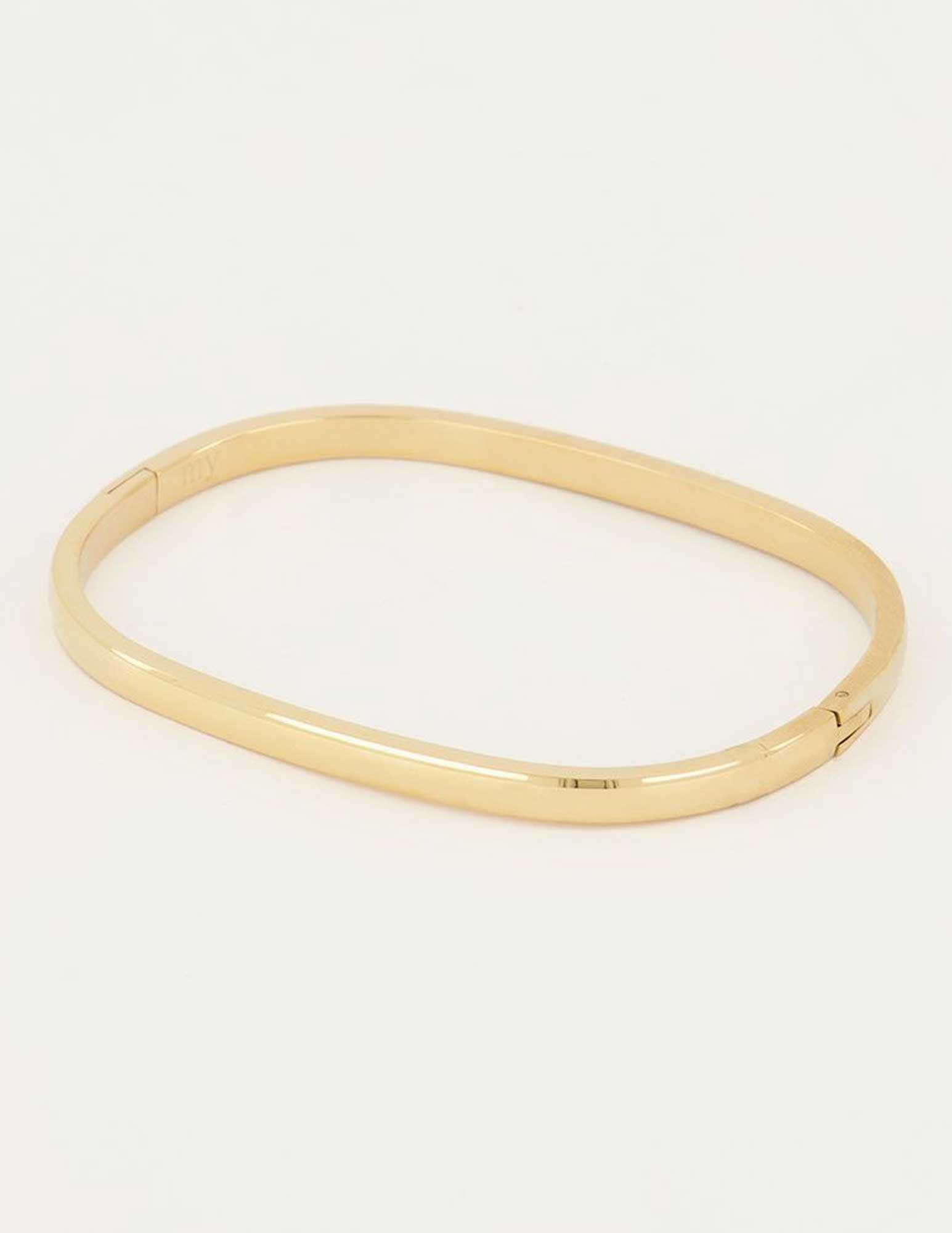 My Jewellery Bangle rechthoekig smal MJ04609 Goud
