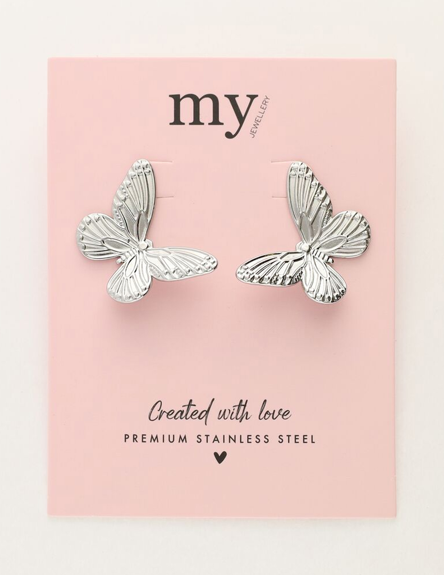 My Jewellery Oorbellen vlinder MJ11395 Zilver