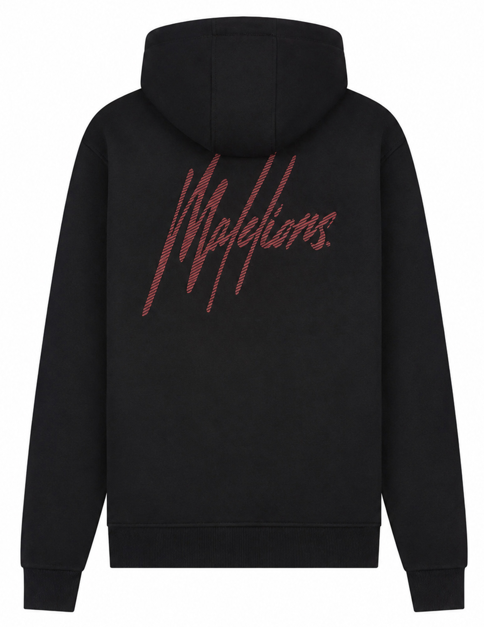 Malelions Hoodie Striped Signature MMA50026053 Zwart