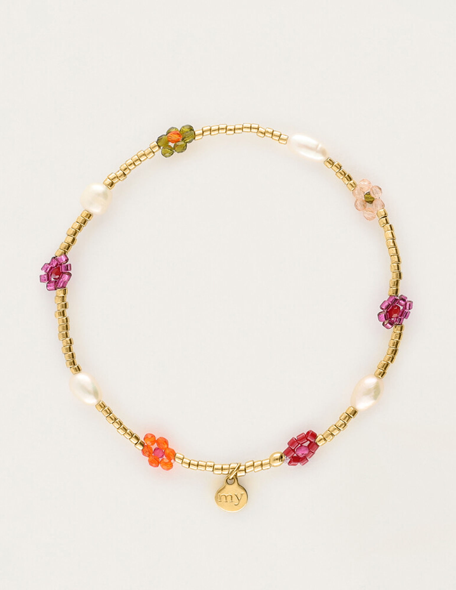 My Jewellery Sunrocks kralen armband MJ12212 Goud