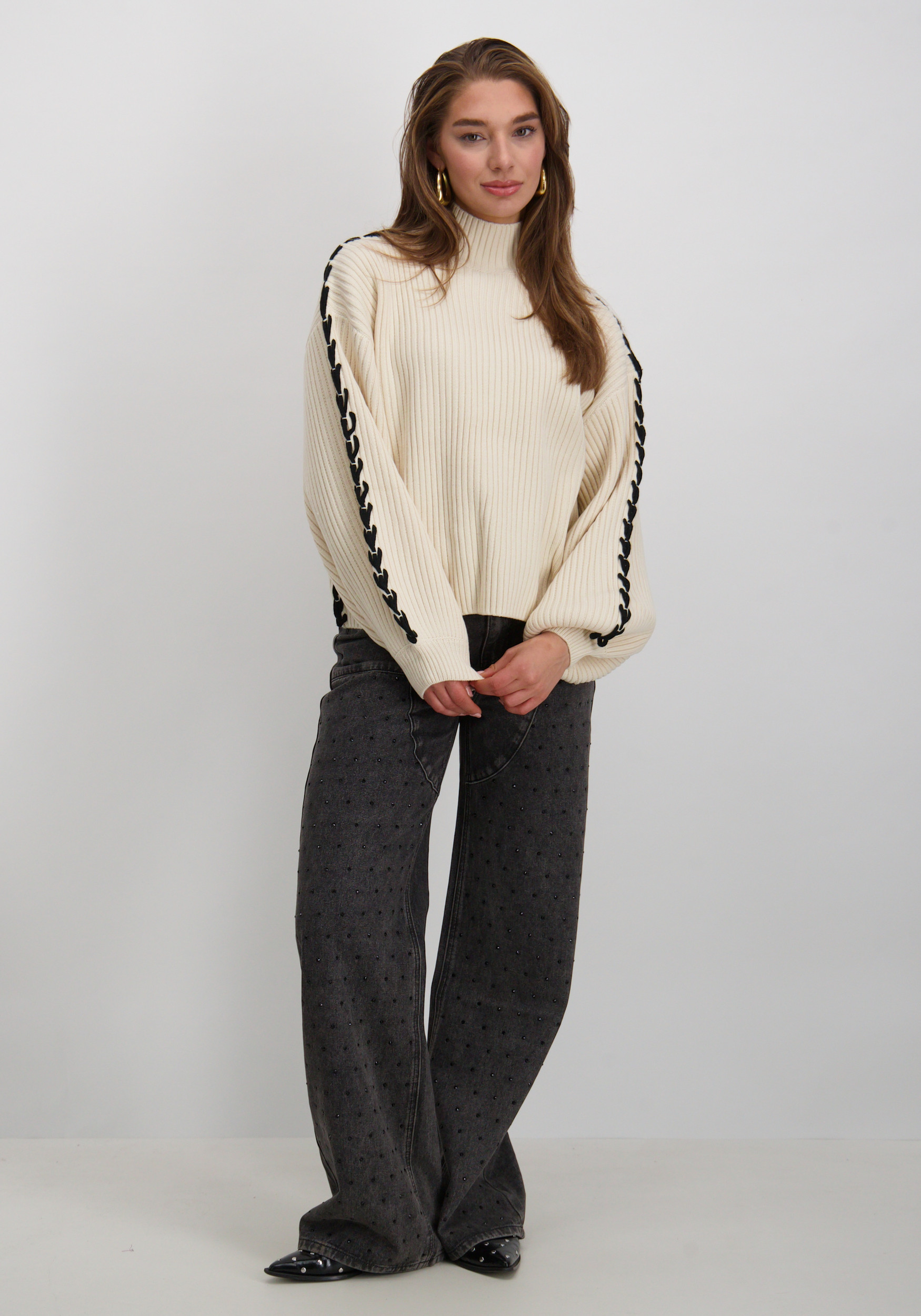 Lofty Manner Trui Evelyn Qj10 Wolwit-ecru