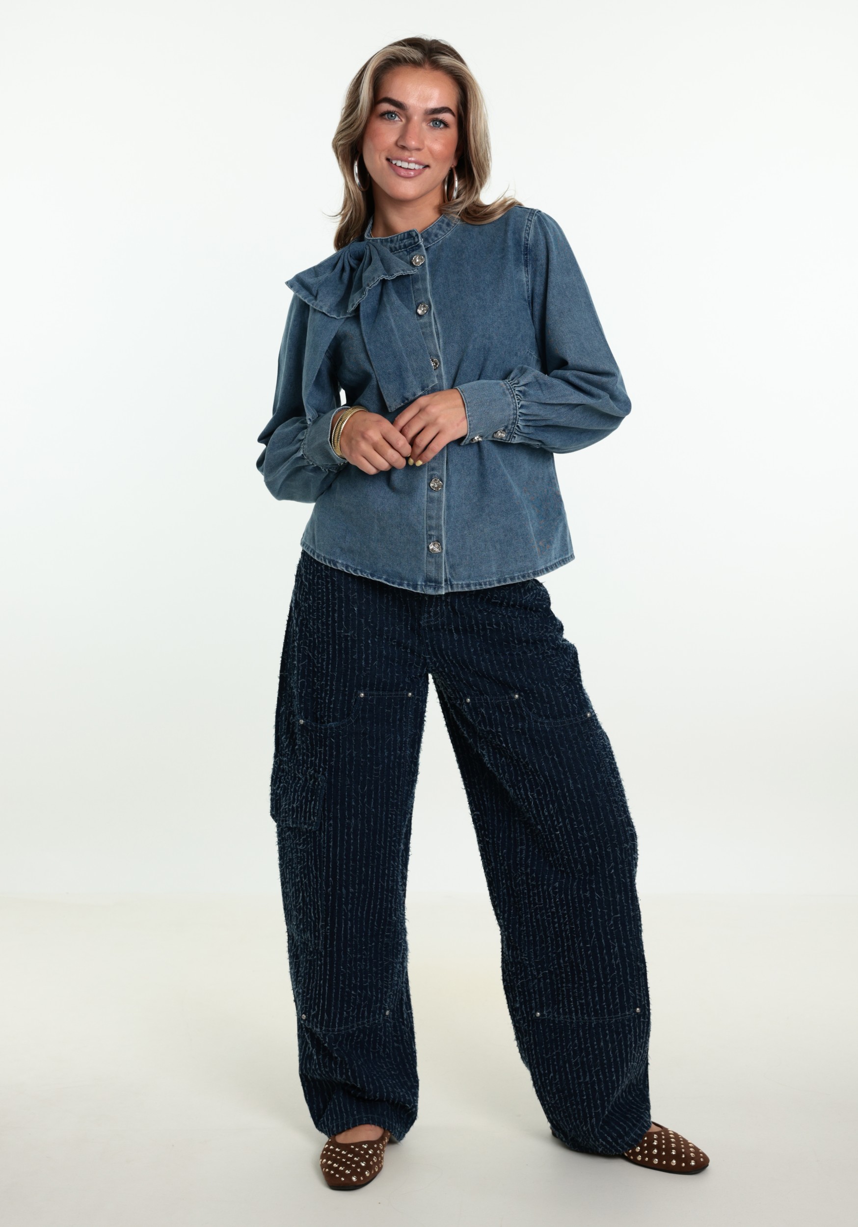 Tramontana Denim blouse C26-21-301 Jeans blauw