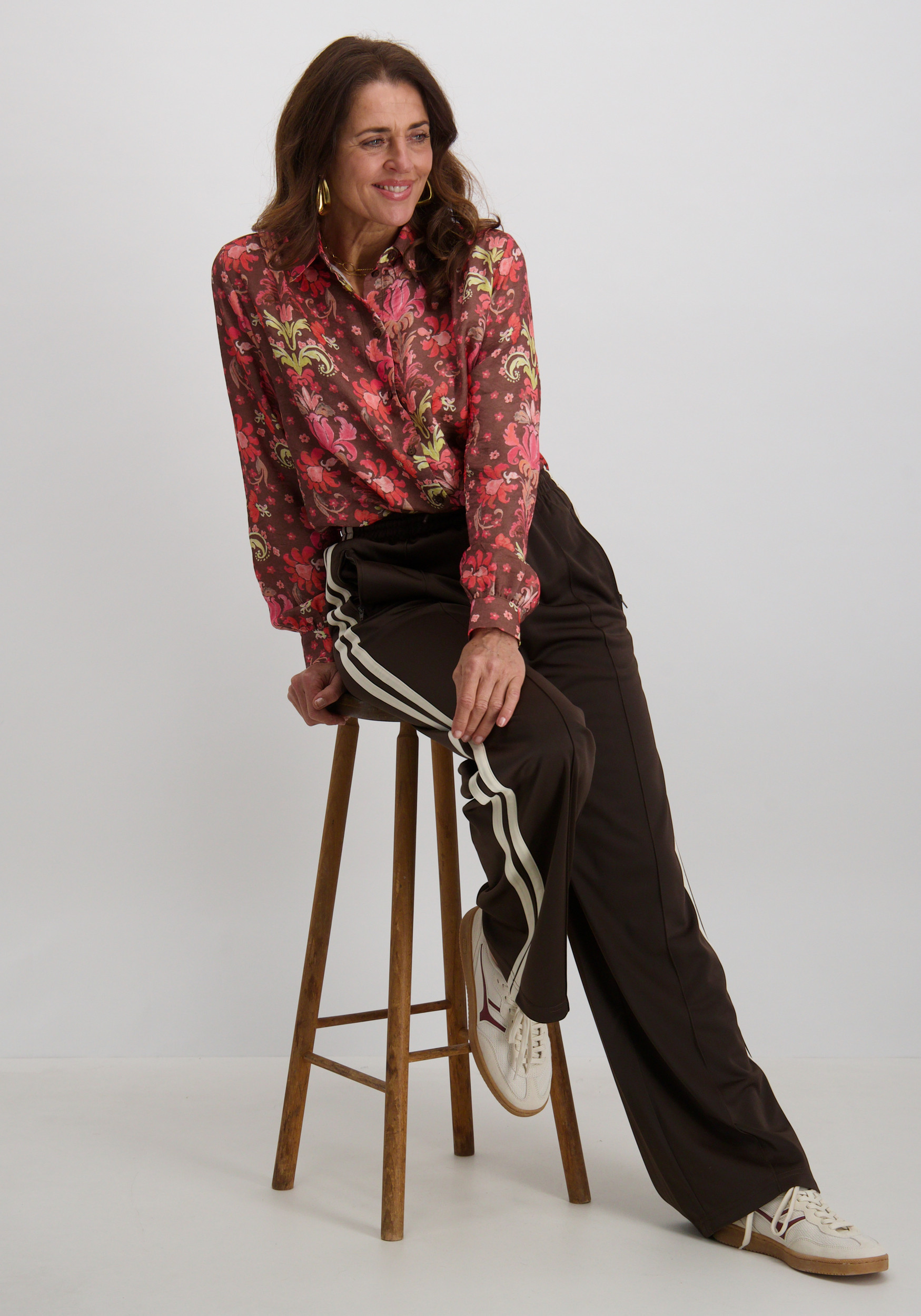 Geisha Blouse 53938-20 Donker bruin