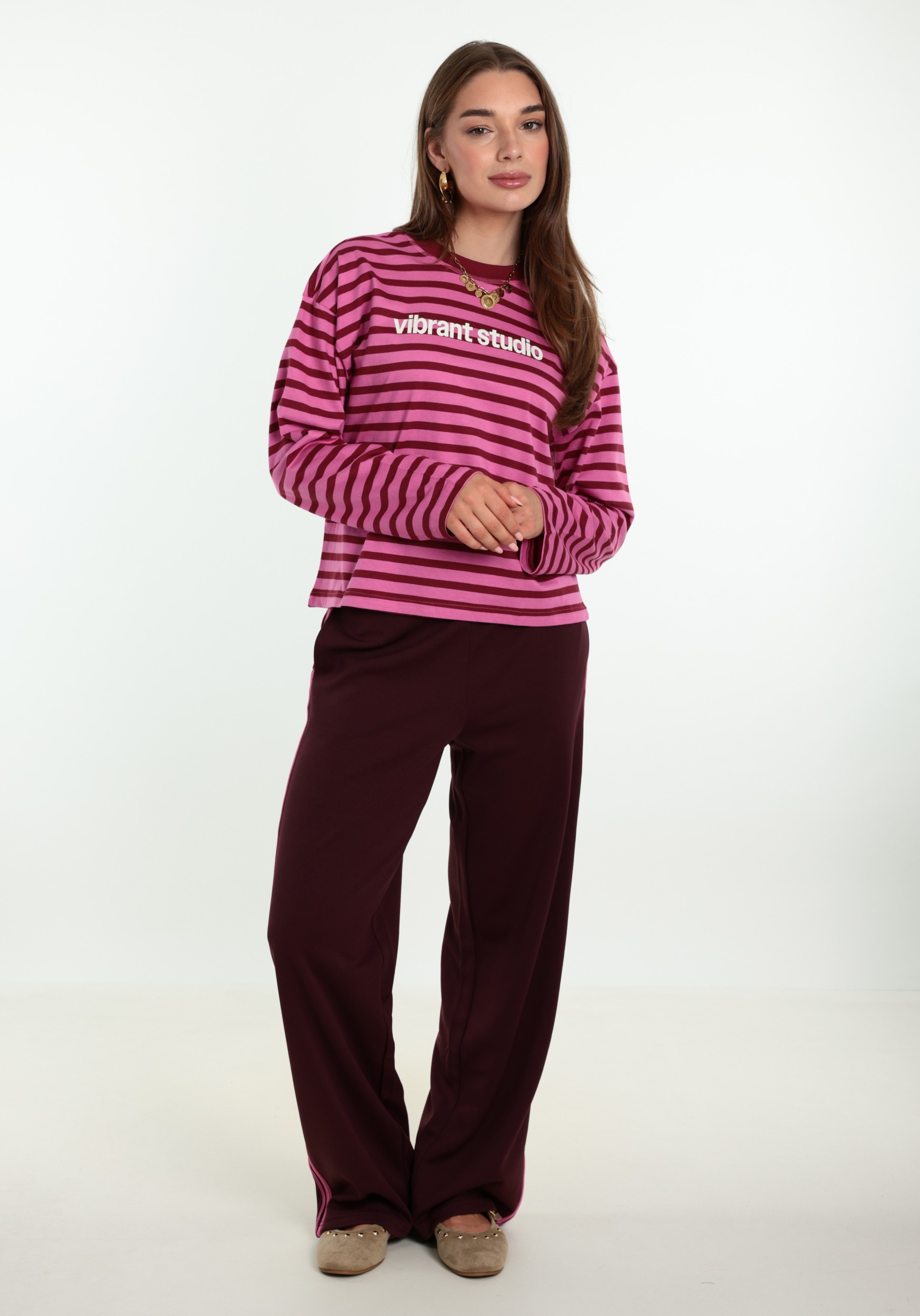 ONLY T-shirt Freja 15378328 Roze