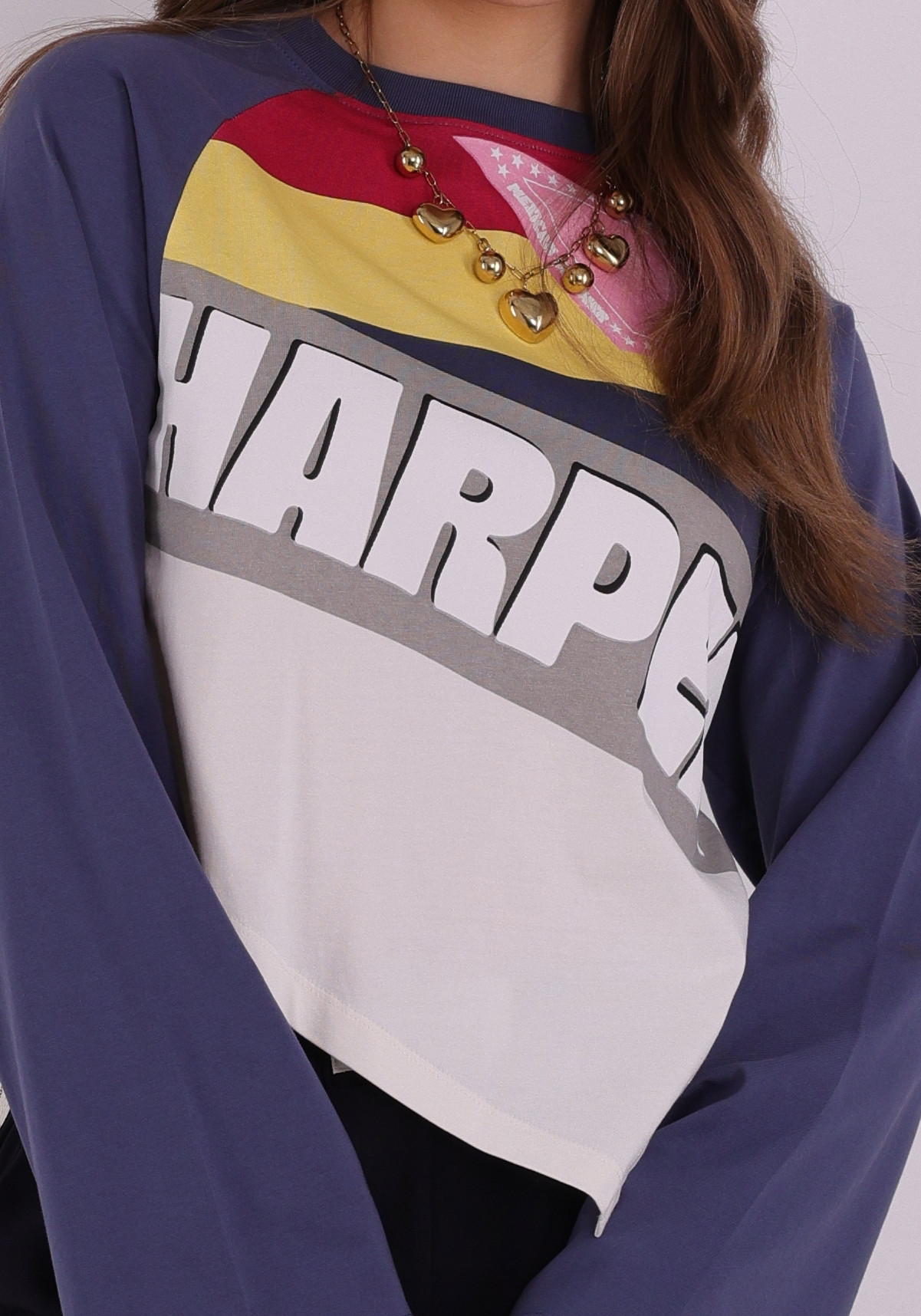 Harper & Yve Shirt Mexican summer SS6Y500 Raf blauw