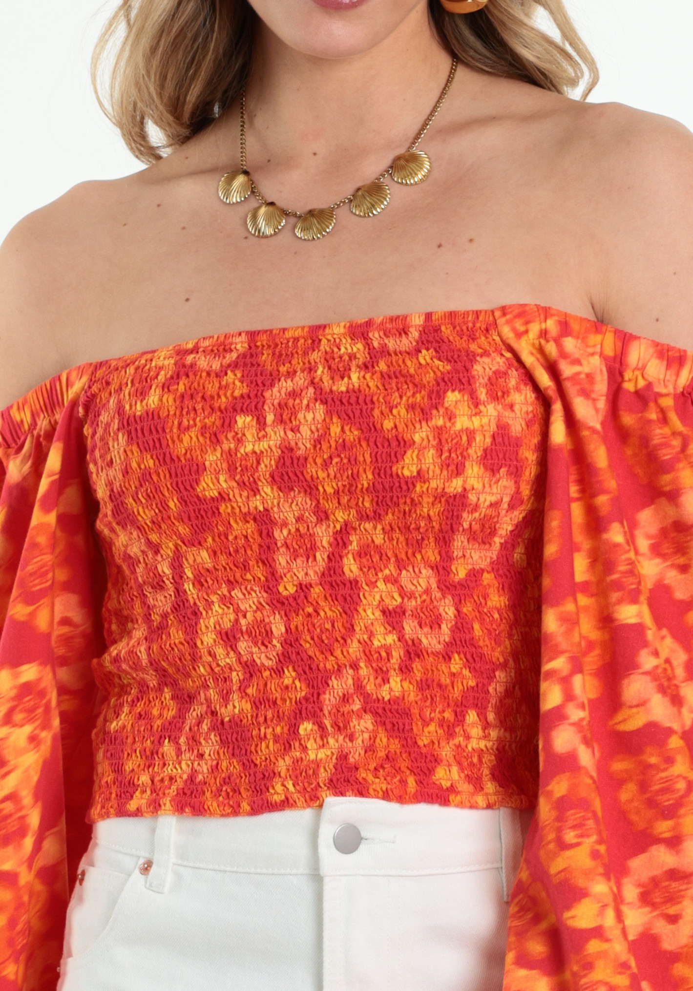 Harper & Yve Blouse Mimi HS6C607 Oranje