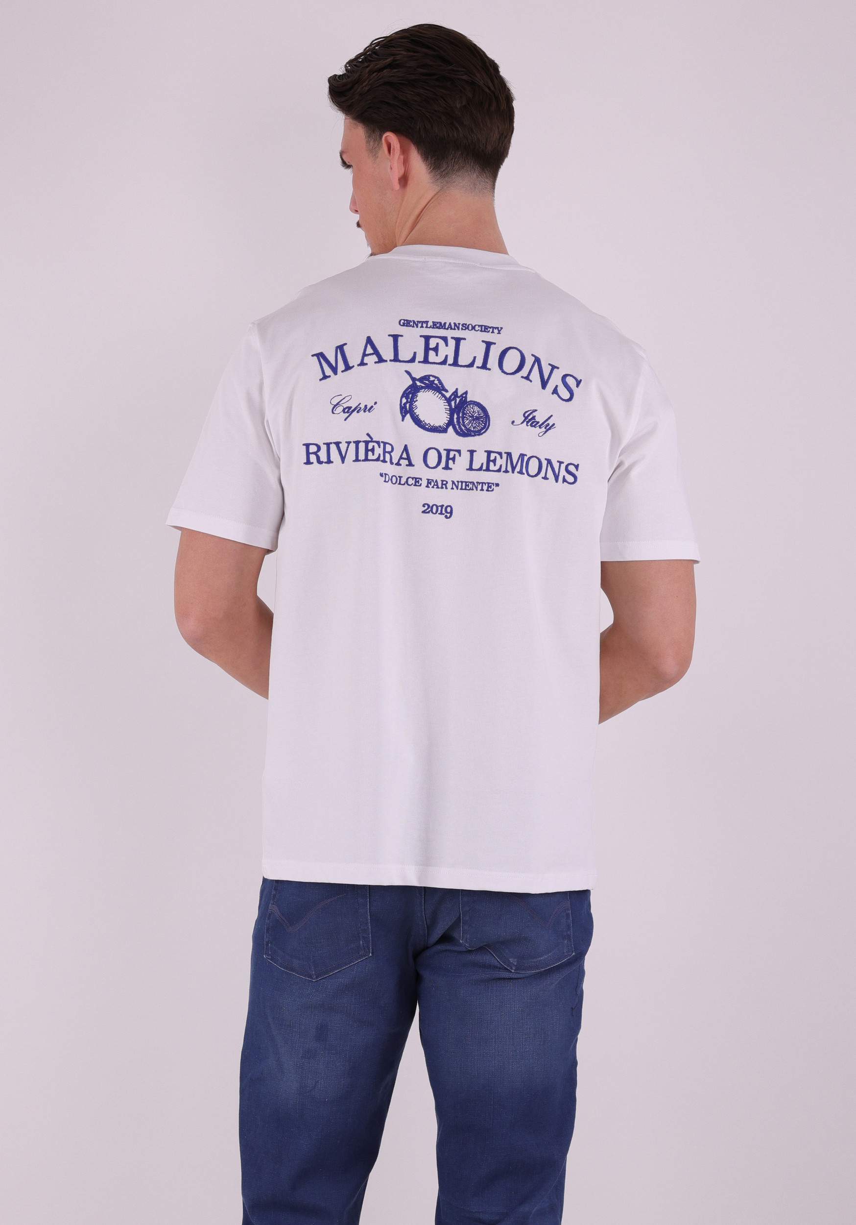 Malelions T-shirt Riviera MMB30026047 Wit