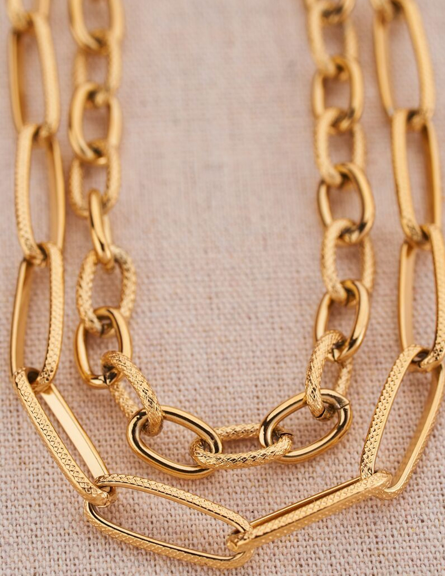 My Jewellery Ketting met schakels MJ07791 Goud