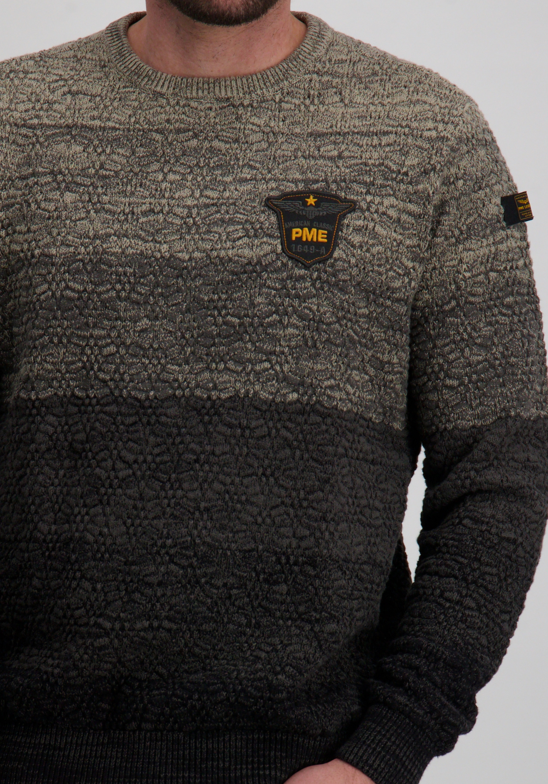 PME Legend Trui Gradient PKW2509334 Donker groen