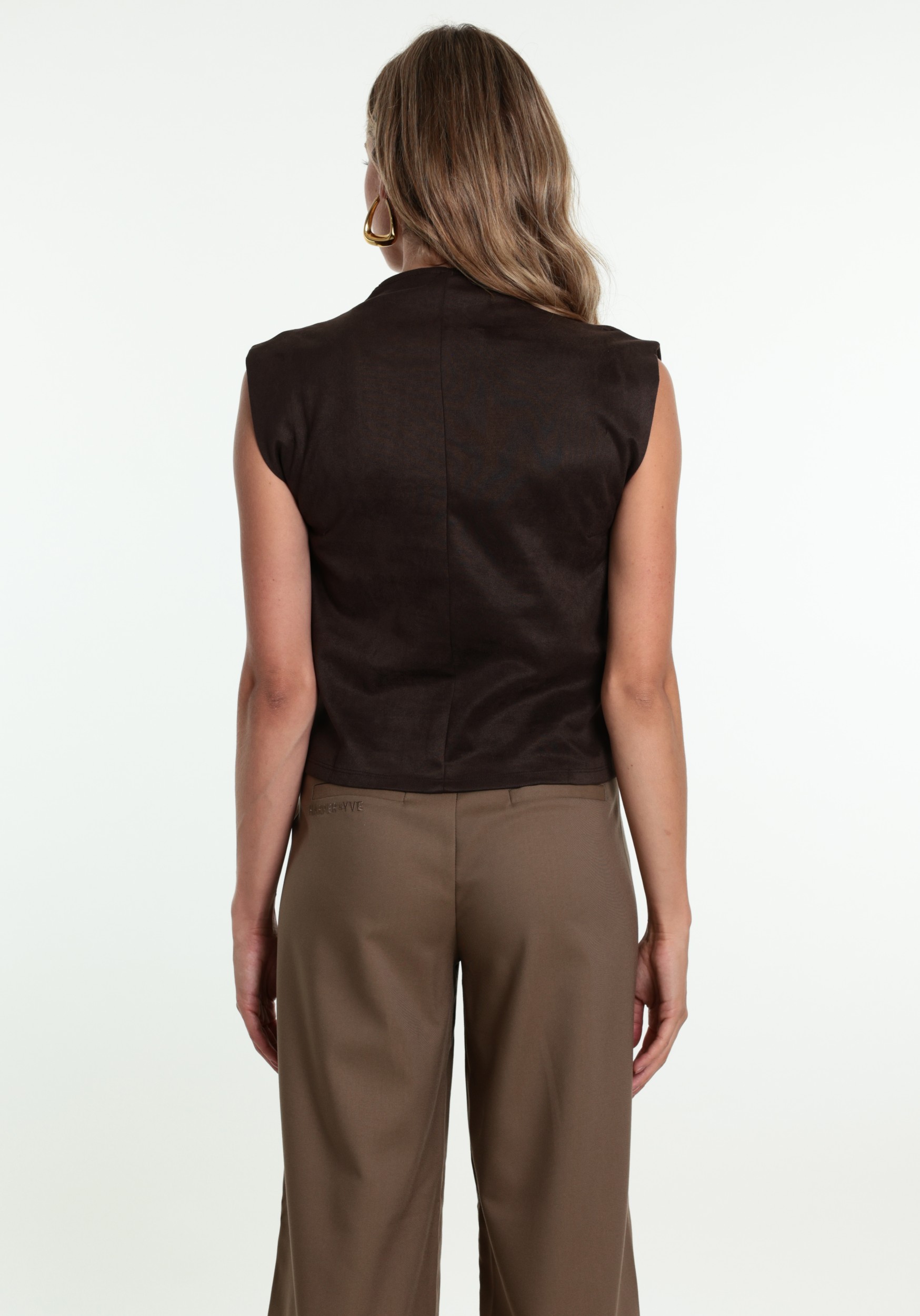 VERO MODA Top Brikka 10351510 Donker bruin