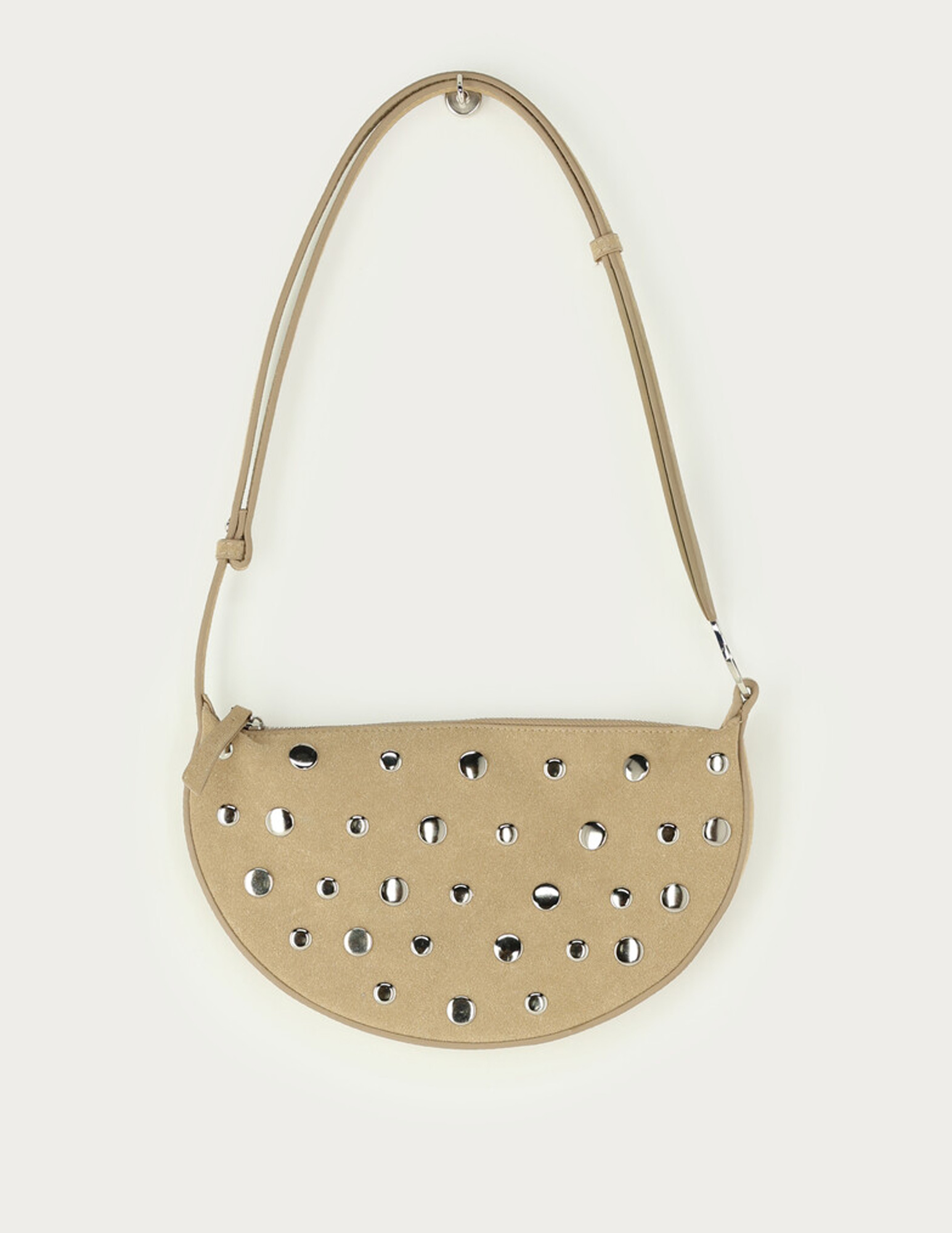 My Jewellery Crossbody tas met studs MJ14748 Beige