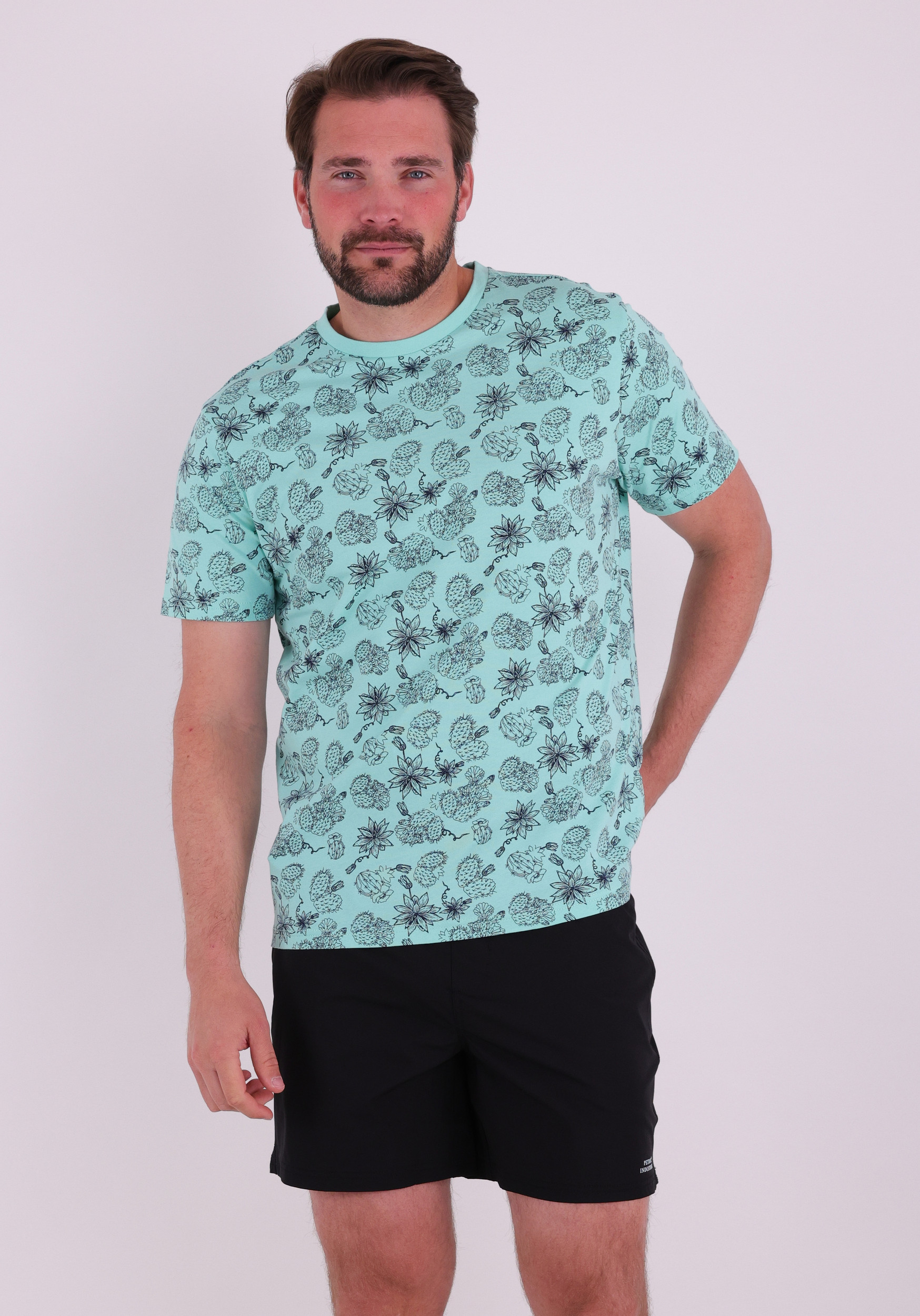 Petrol T-shirt M-1060-TSR264 Turquoise