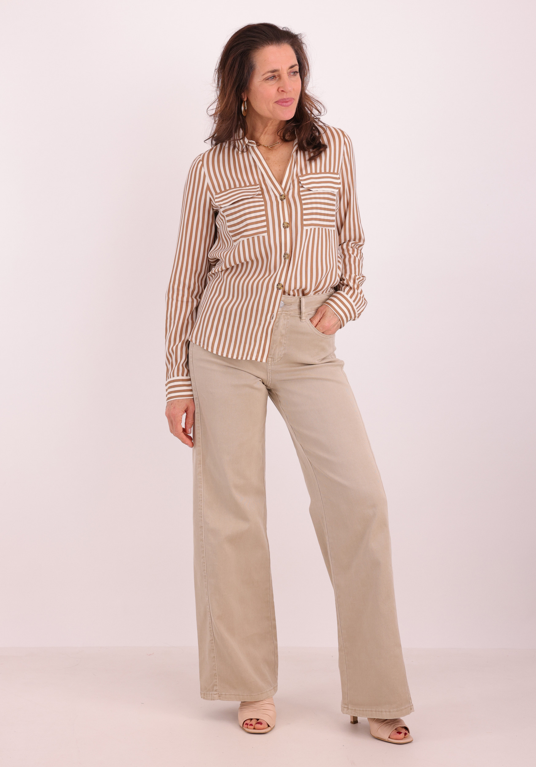 VERO MODA Blouse Bumpy 10275283 Bruin