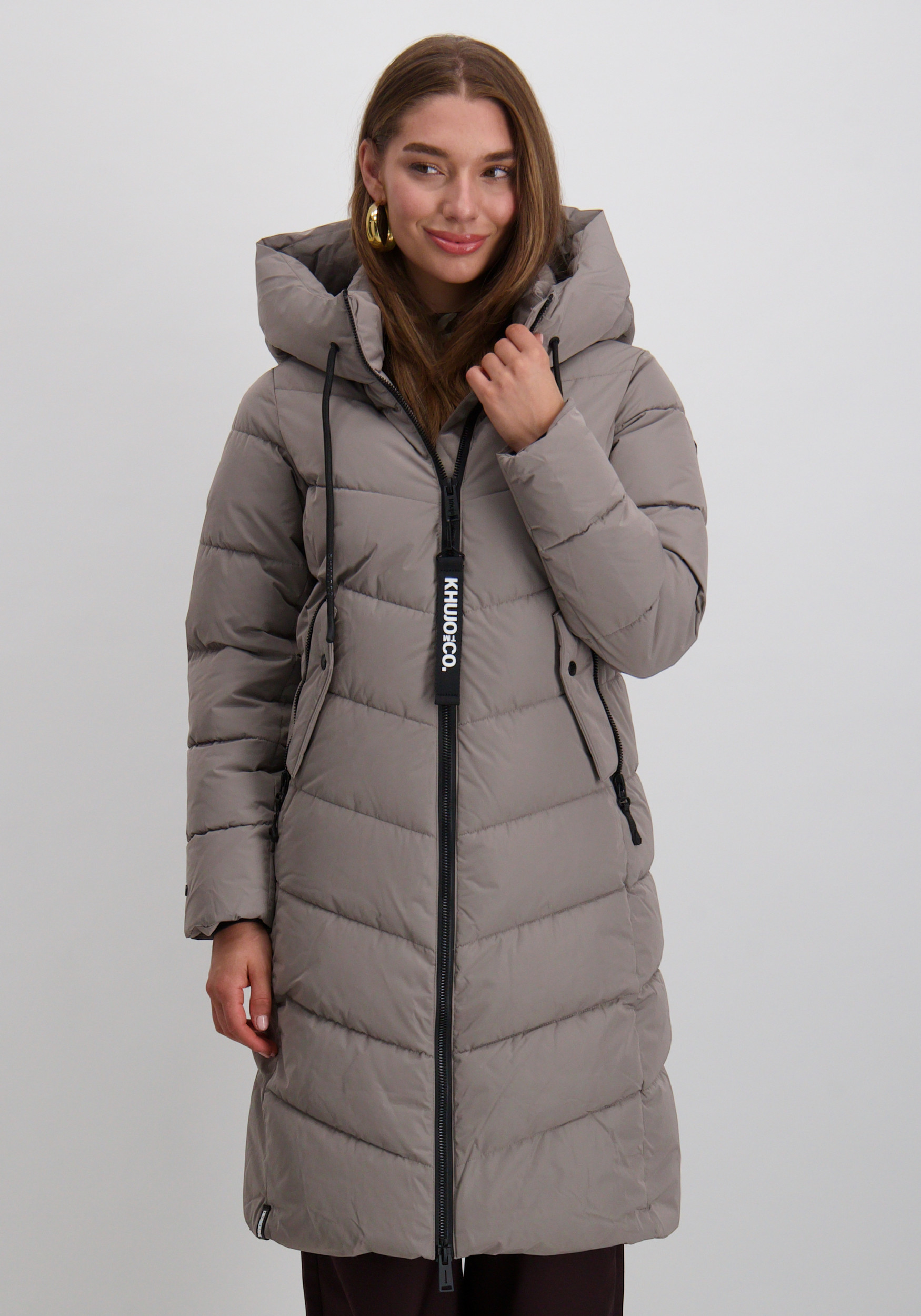 KHUJO Winterjas Mikia2 1257CO253 Taupe