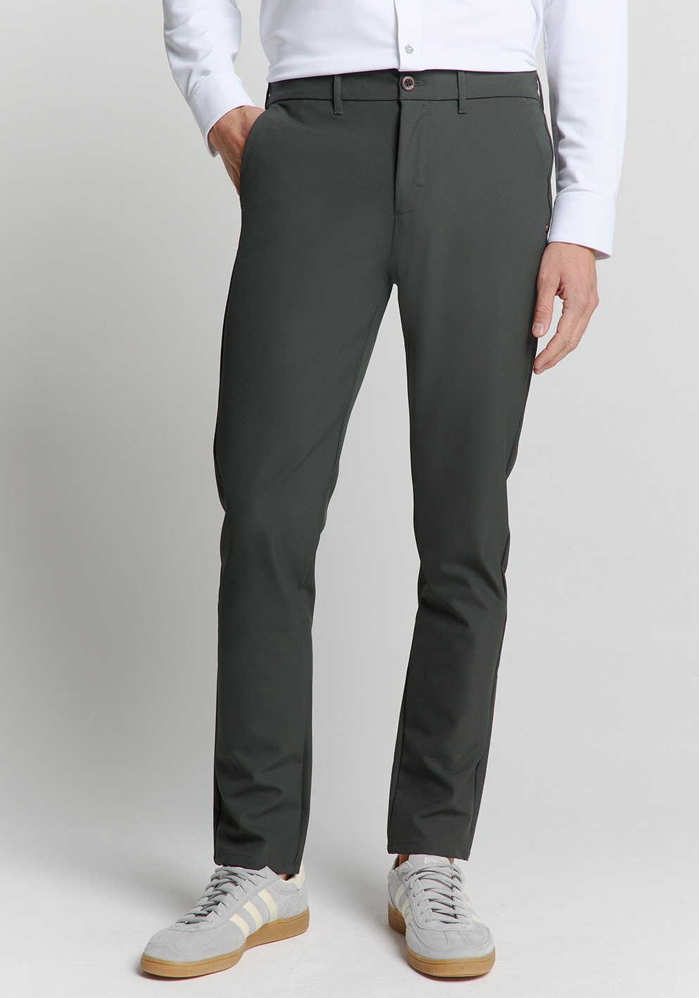 No Excess Chino 4-Way Stretch N705015 Donker Grijs