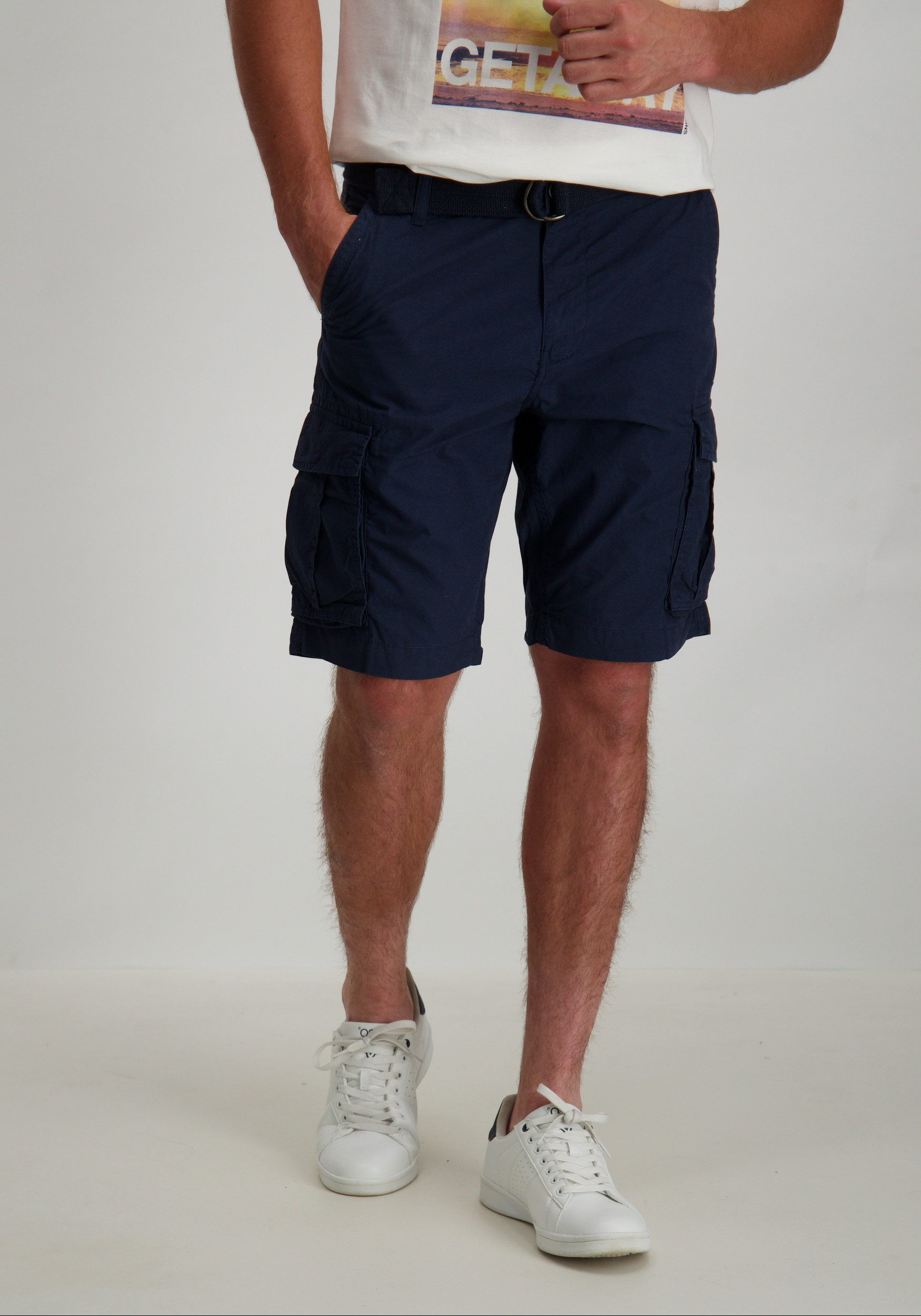 Petrol Korte broek cargo  M-1040-SHO500 Donker blauw