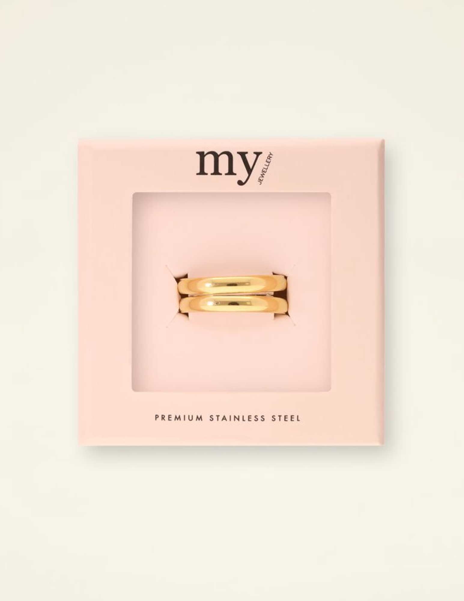 My Jewellery Dubbele ring MJ09059 Goud