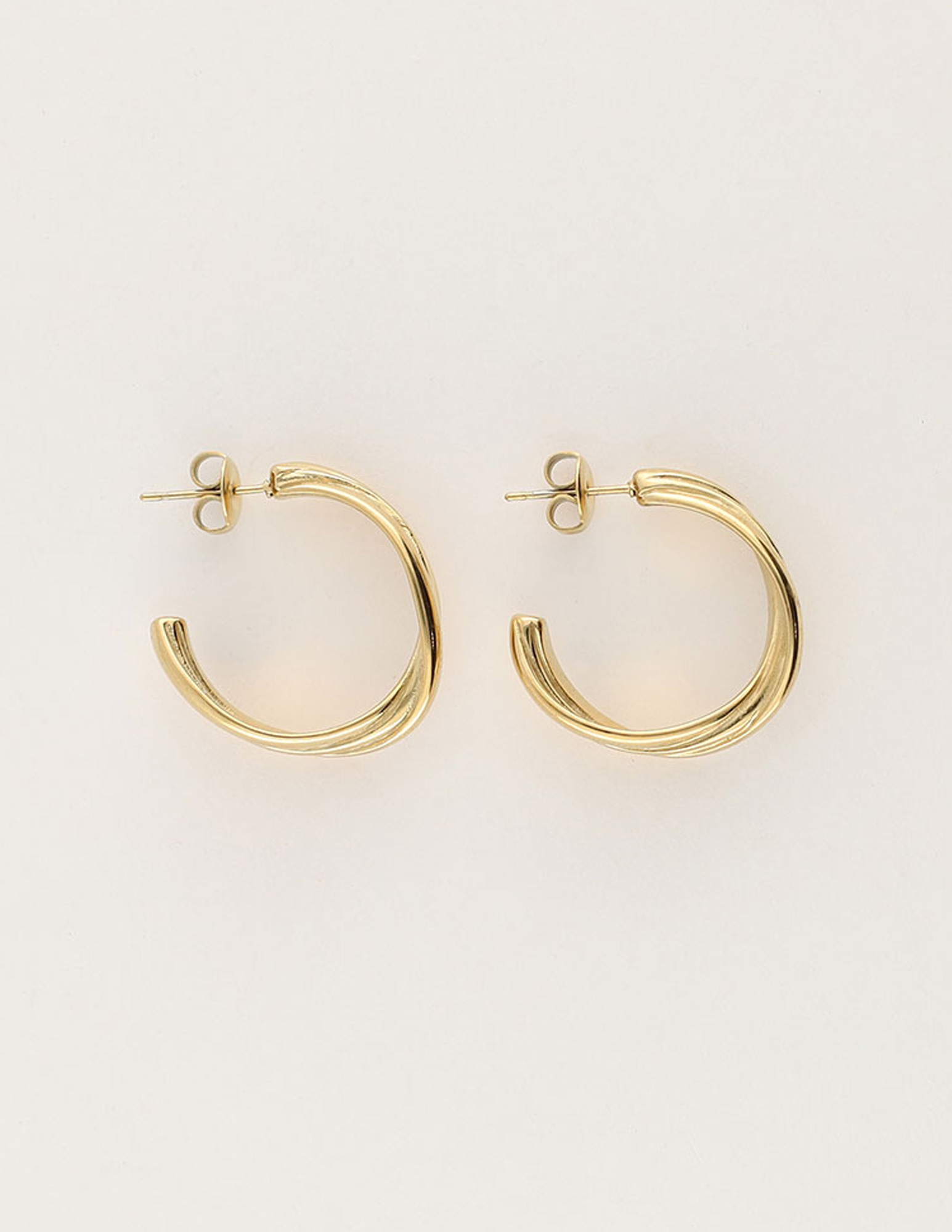 My Jewellery Oorringen met twist MJ11092 Goud