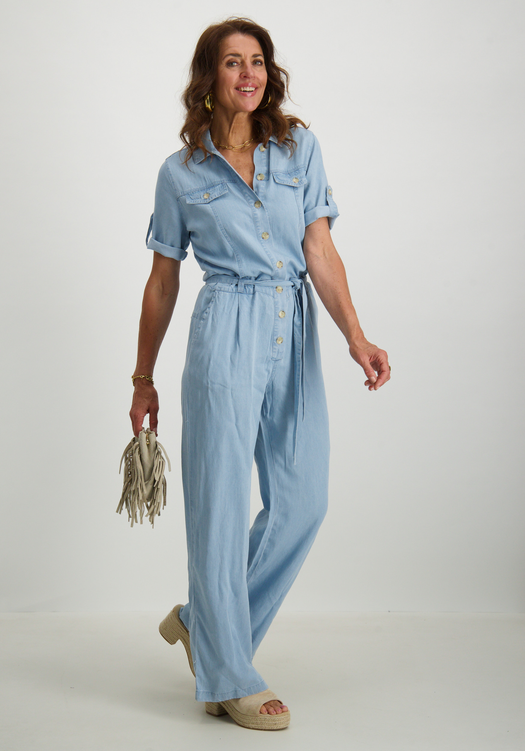 Geisha Jumpsuit 51330-10 Licht blauw