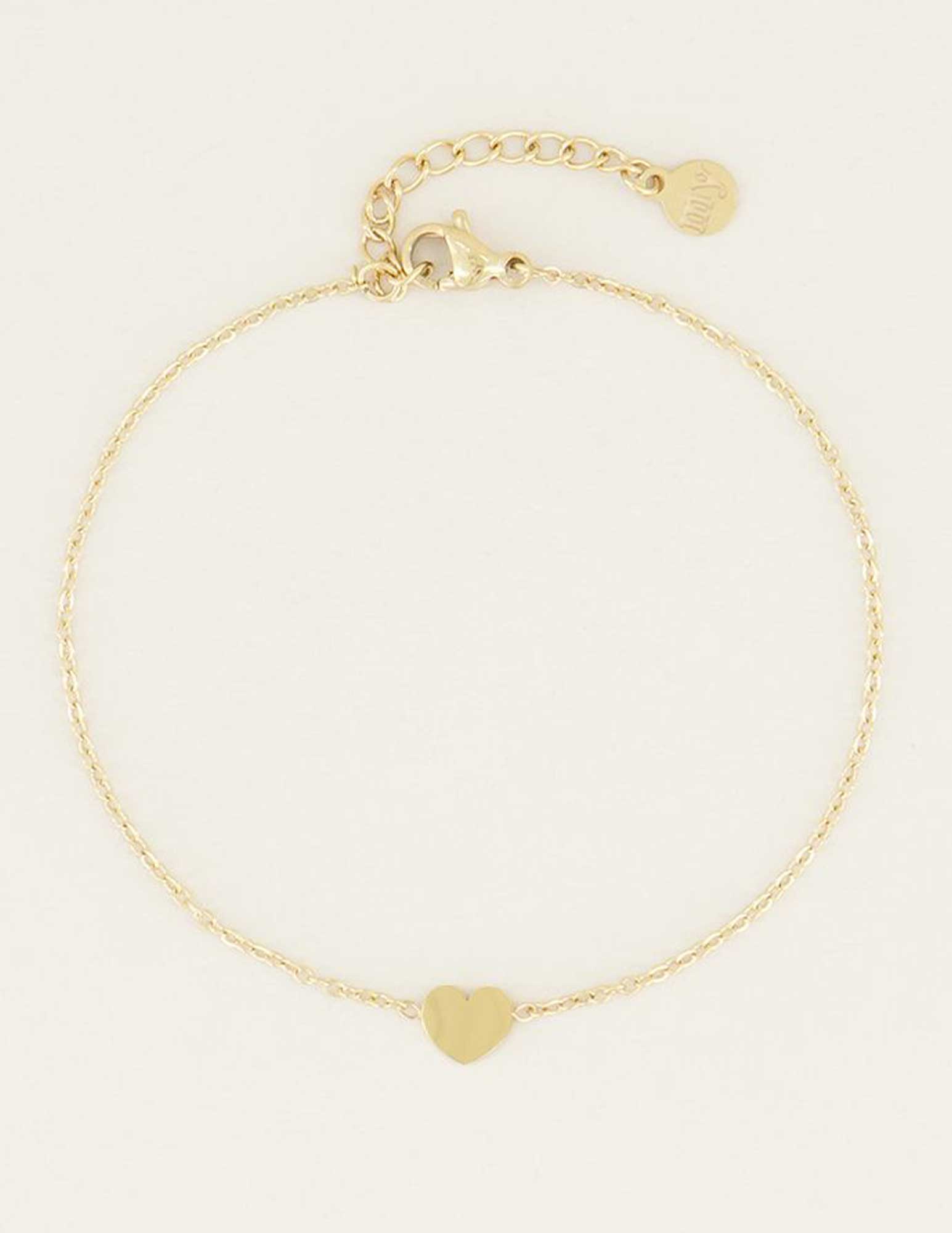My Jewellery Armband klein hartje MJ03140 Goud