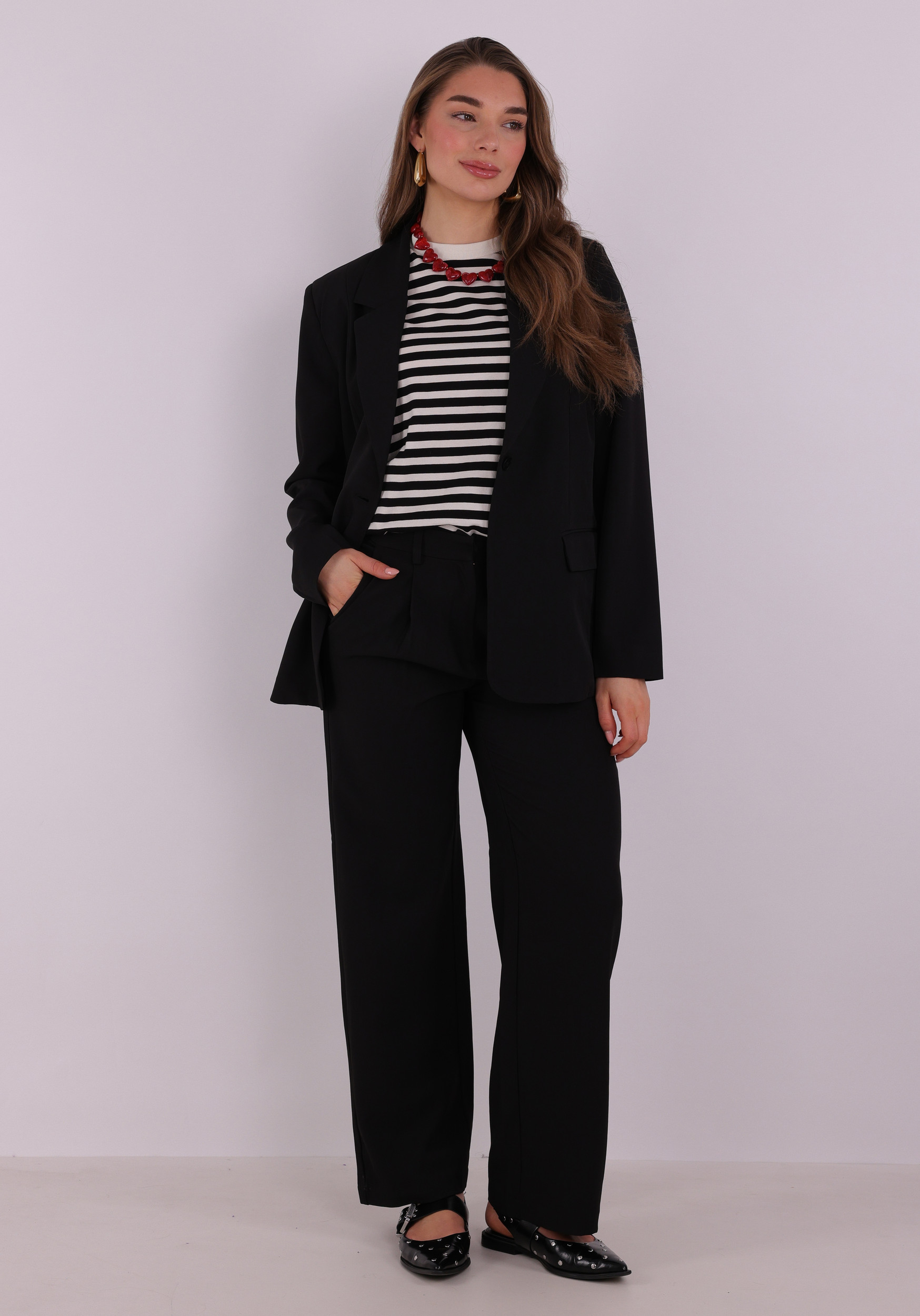 Ichi Blazer Fava 20125676 Zwart