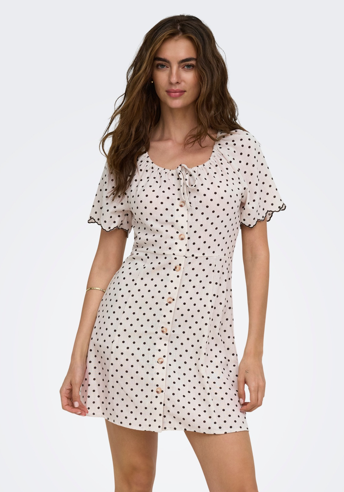 ONLY Jurk Emmia 15380070 Ecru