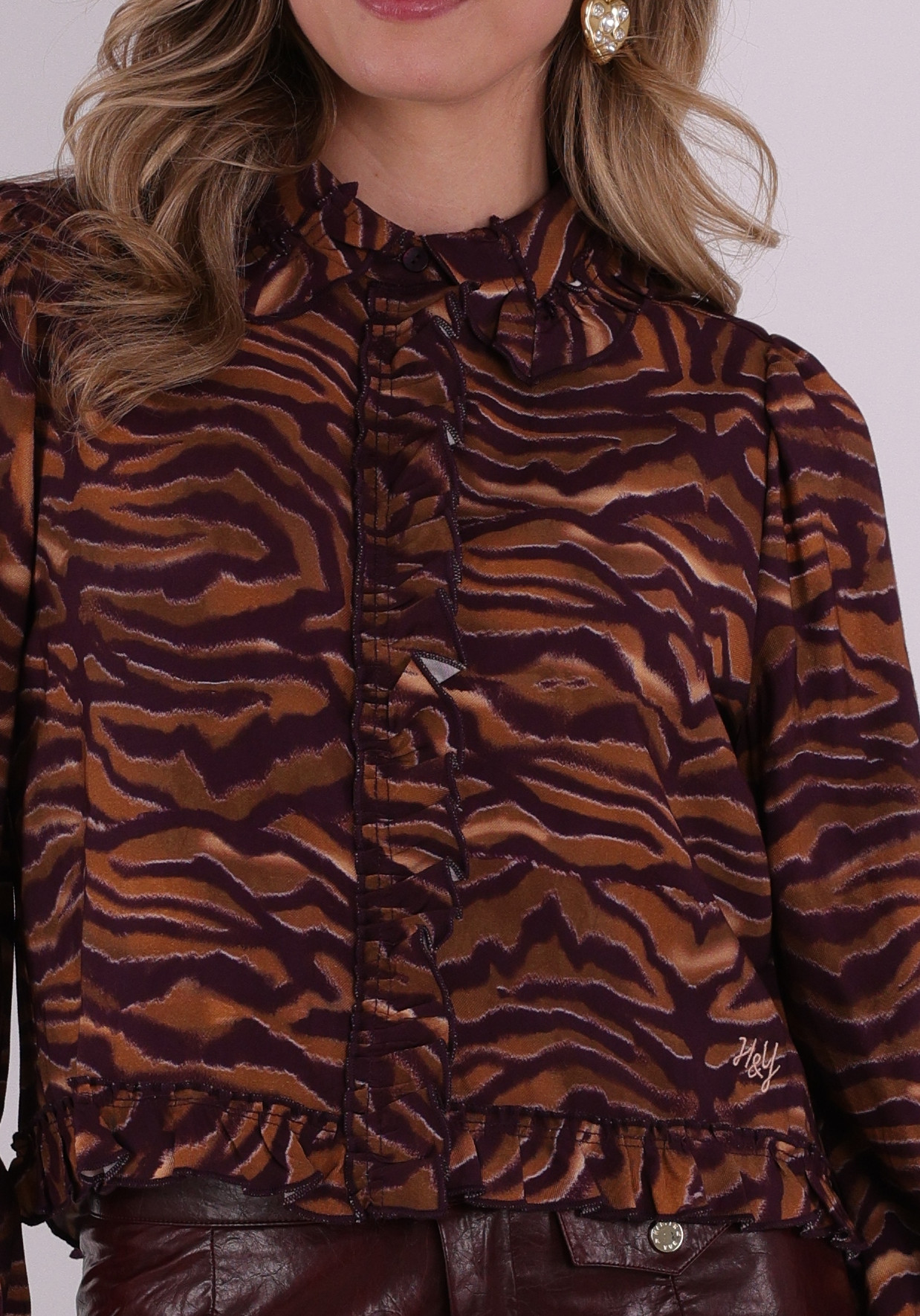 Harper & Yve Blouse Ellie SS6P600 Bruin