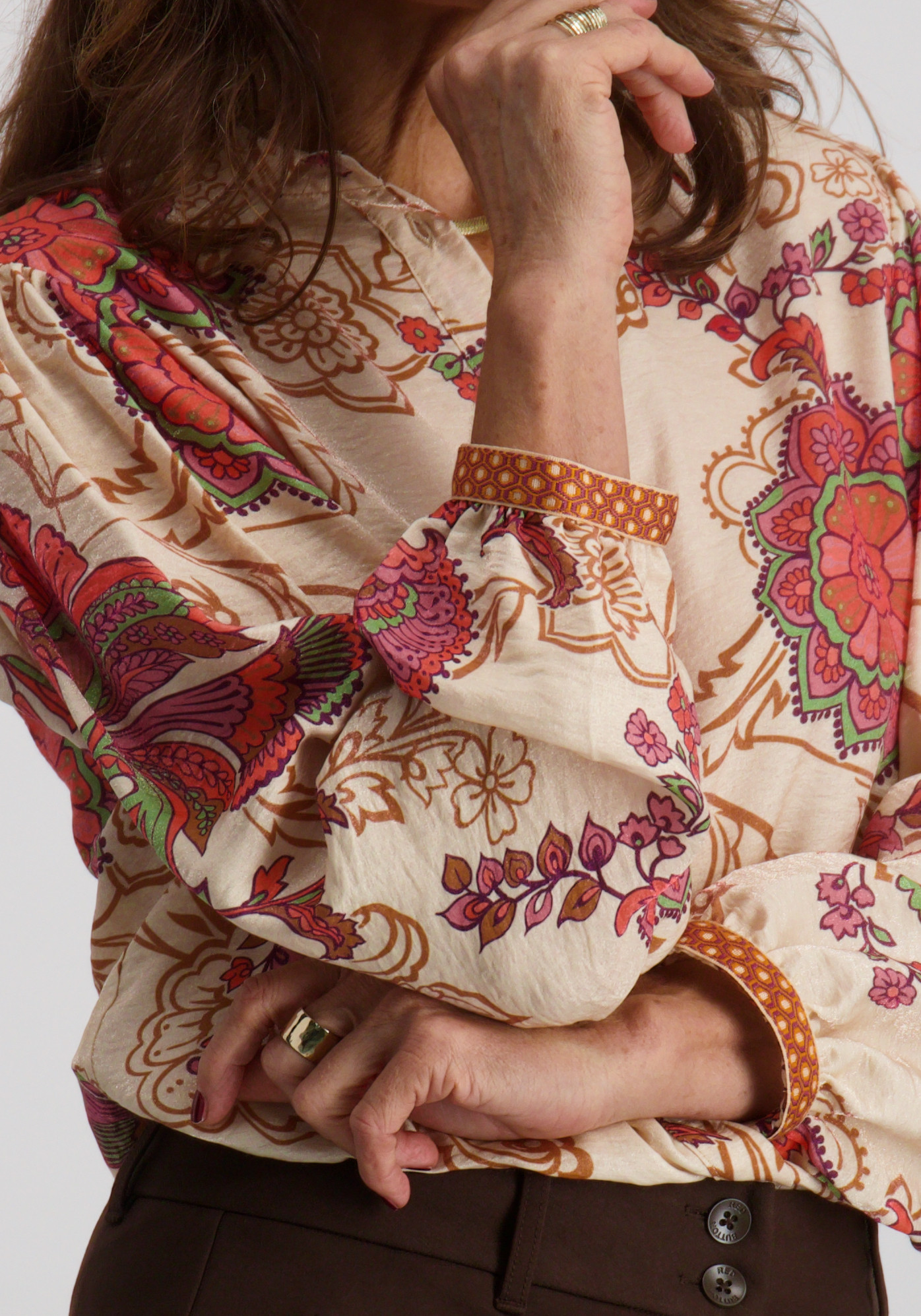 Geisha Blouse 53935-20 Beige